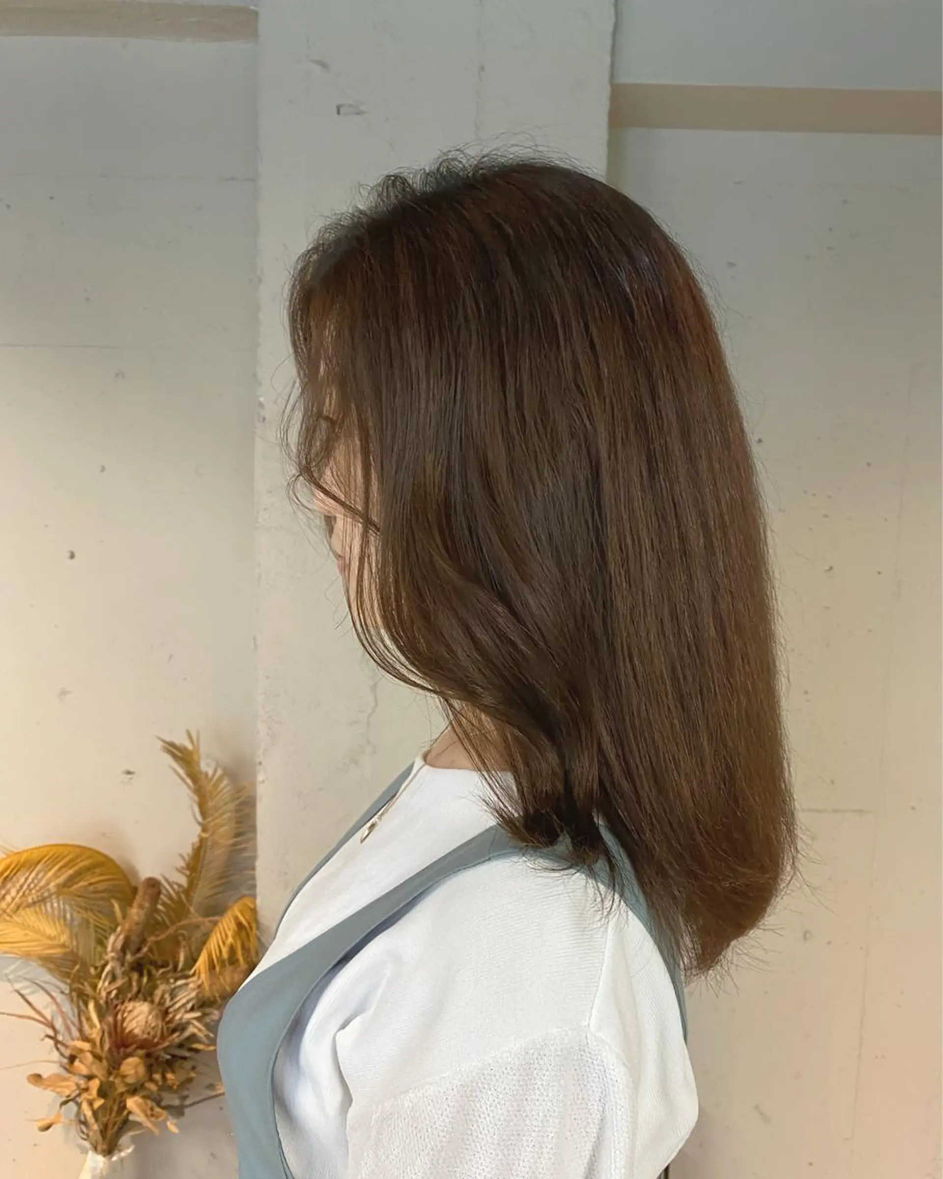 セミロング カラー カット ヘアカラー トリートメント 艶髪/髪質改善/ MONSO山本のヘアスタイル