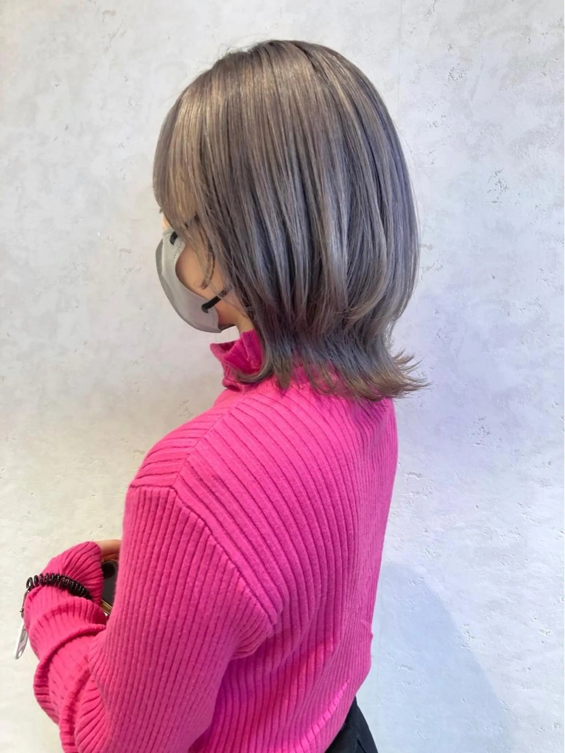 ミディアム カラー nono/パーマ /顔まわりカット🐈のヘアスタイル