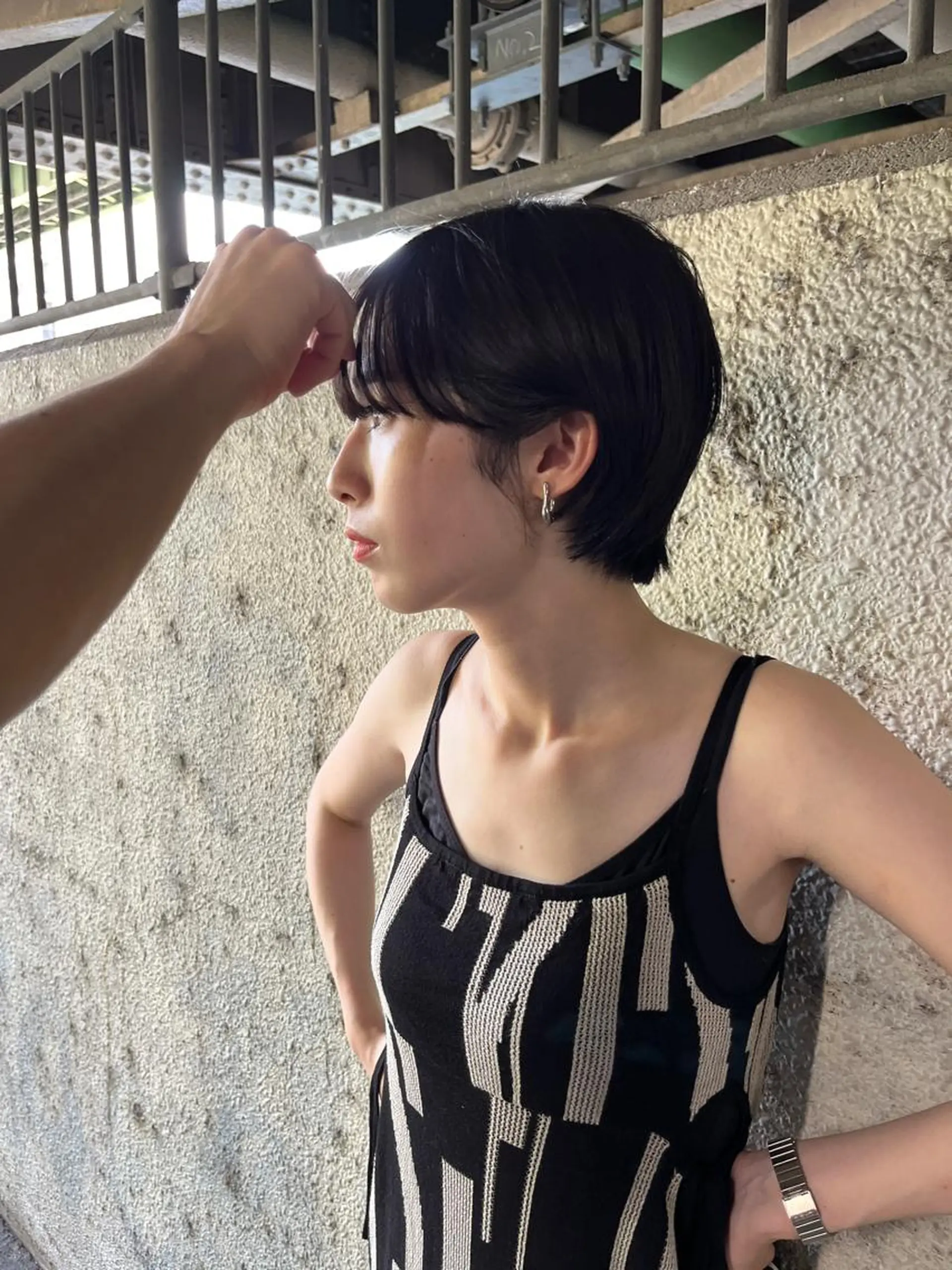 ショート カラー 赤み消しカラー/ オリーブ/トモキのヘアスタイル