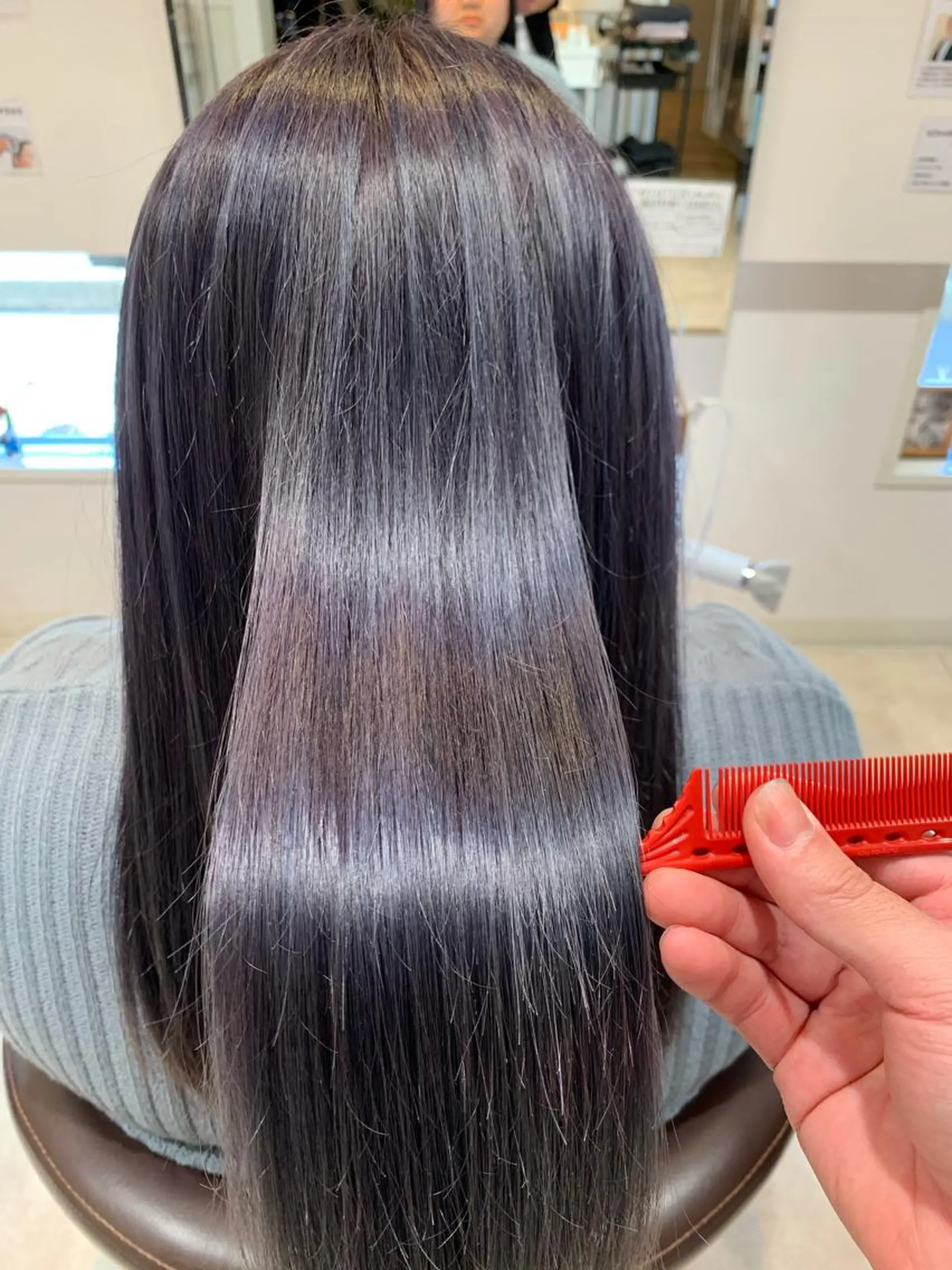 ロング カラー 鵜飼 真伍のヘアスタイル