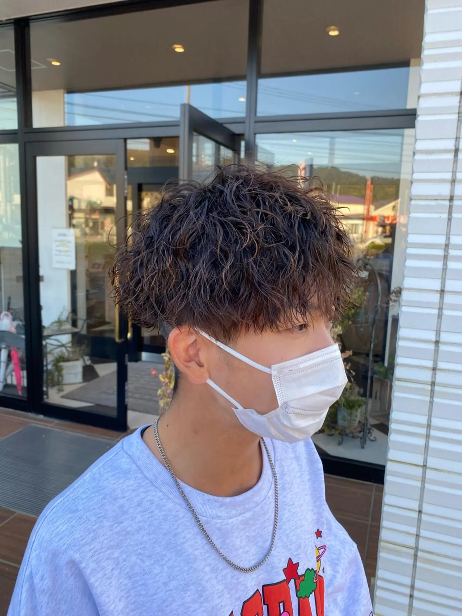 パーマ メンズ ❣️レイヤーカット ❣️渡部晃輝のヘアスタイル