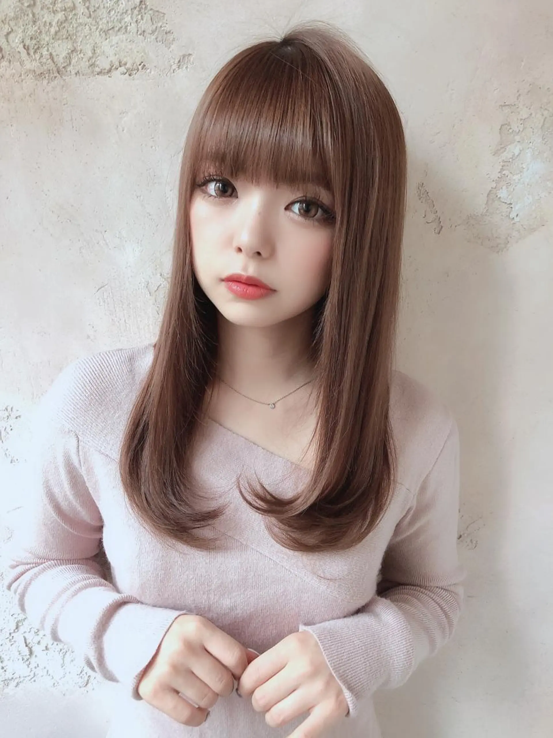 ミディアム カット ヘアカラー トリートメント 代表山口ひな 髪質改善のプロのヘアスタイル