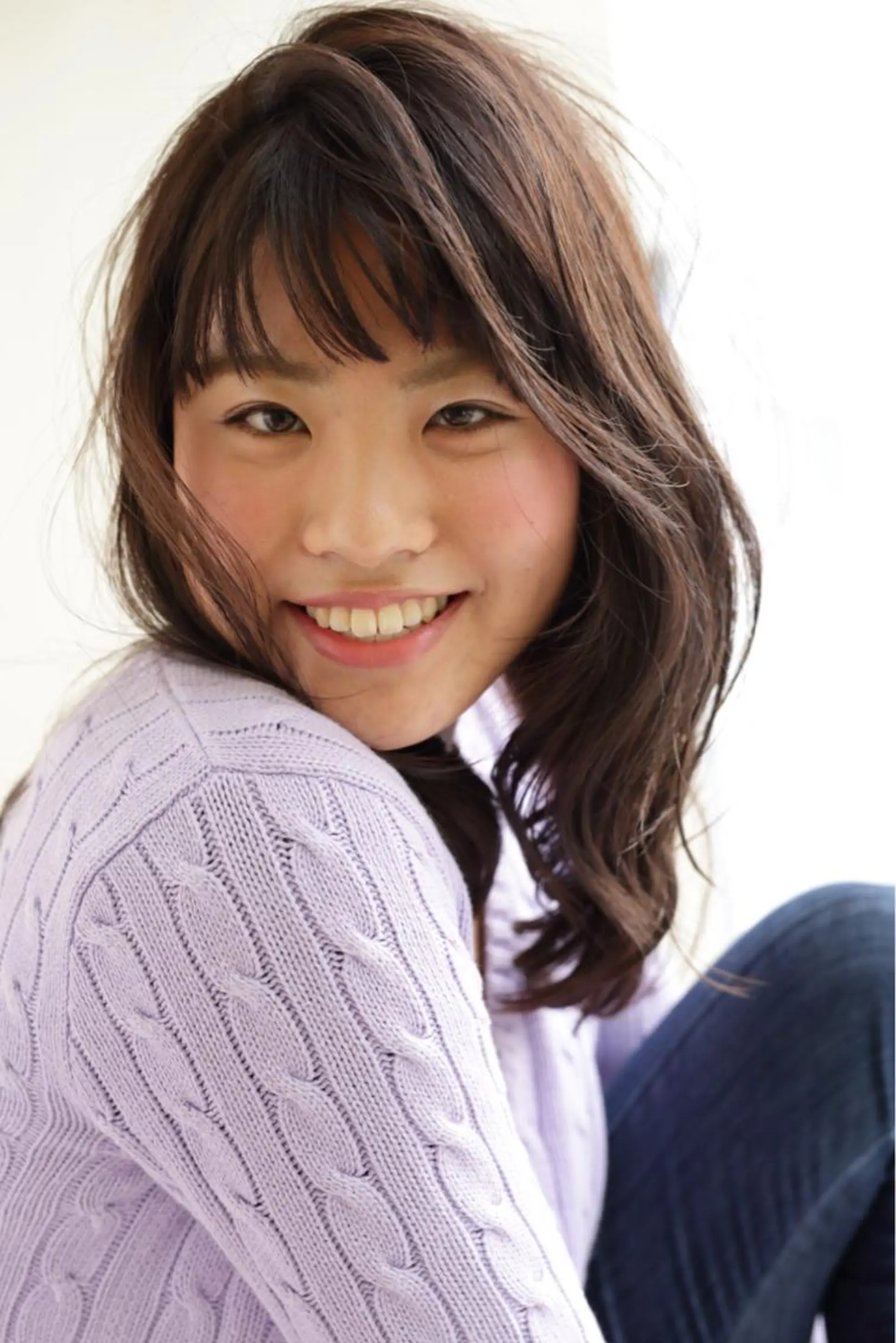 セミロング カラー タジマ ヤスヒサのヘアスタイル