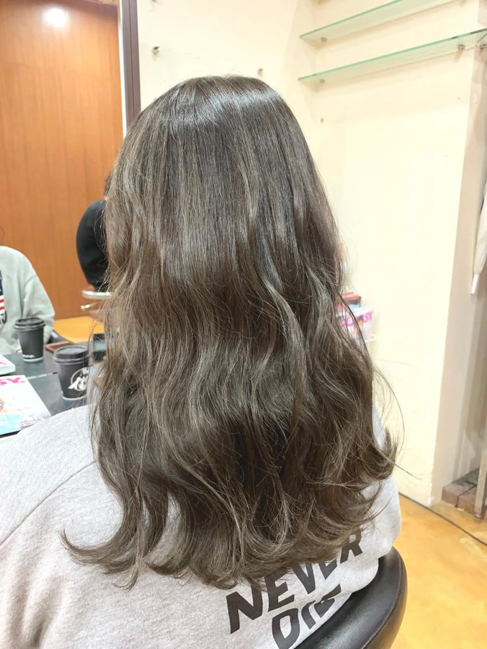 セミロング カラー ハイライトカラー ハイライト 韓国レイヤーカット★ 小林大樹のヘアスタイル