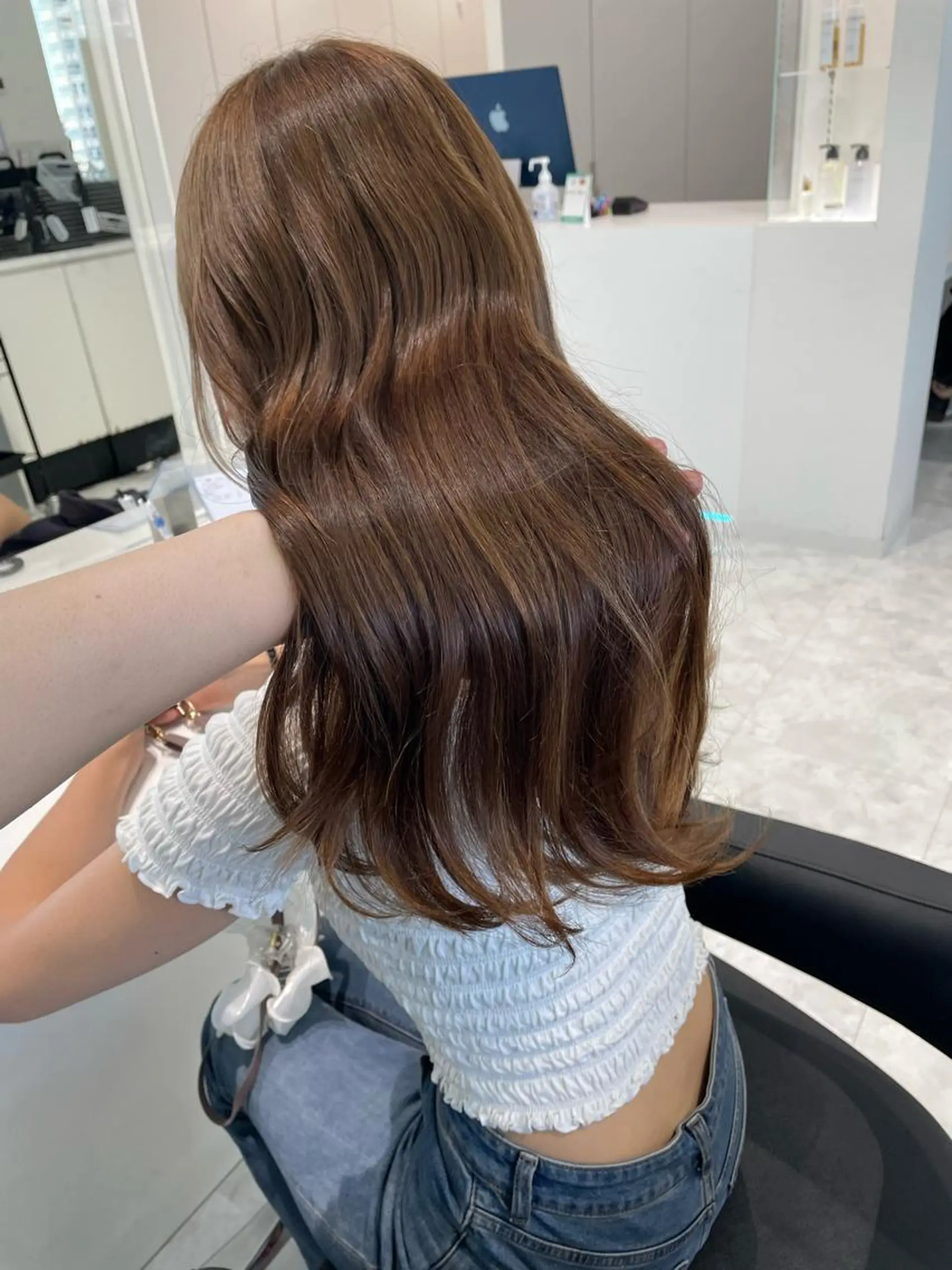 ロング カラー ヘアアレンジ ブリーチ ブリーチなしカラー 髪質改善/美髪矯正 艶髪/Takutoのヘアスタイル