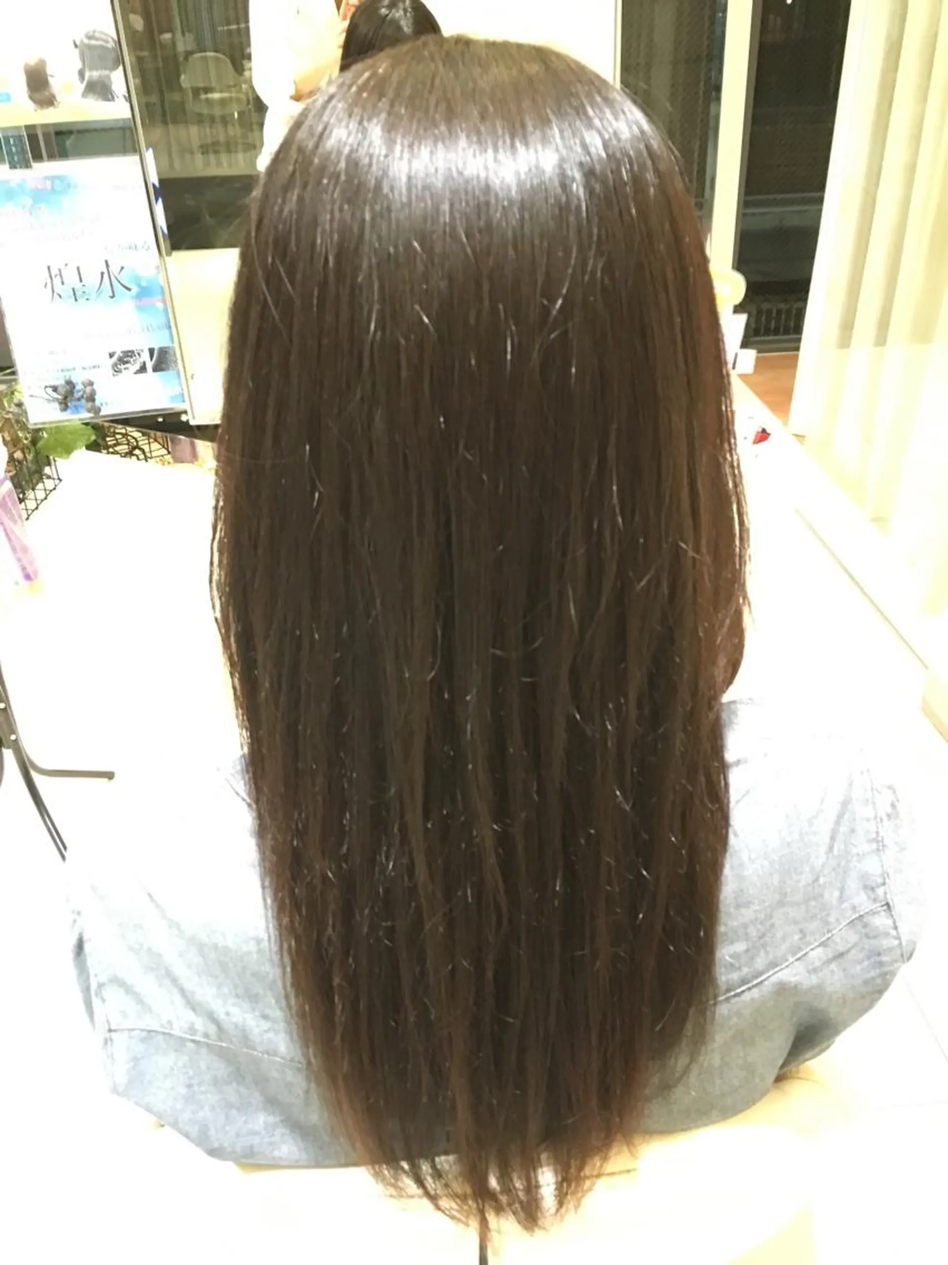 ロング パーマ 縮毛矯正 辻本 夏子のヘアスタイル