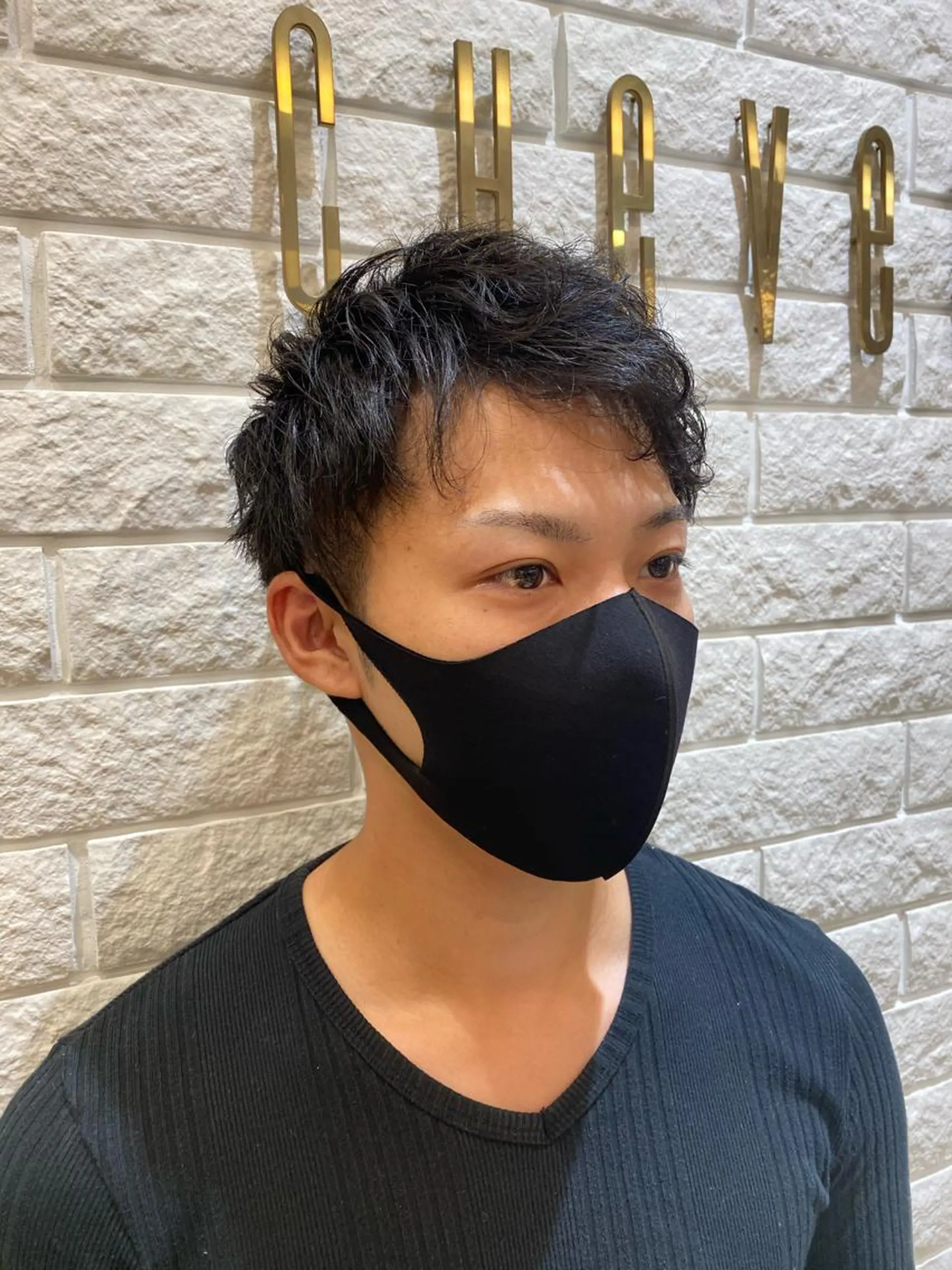 ショート パーマ メンズ カット パーマ 艶感🫧透明感カラー YUKARIのヘアスタイル