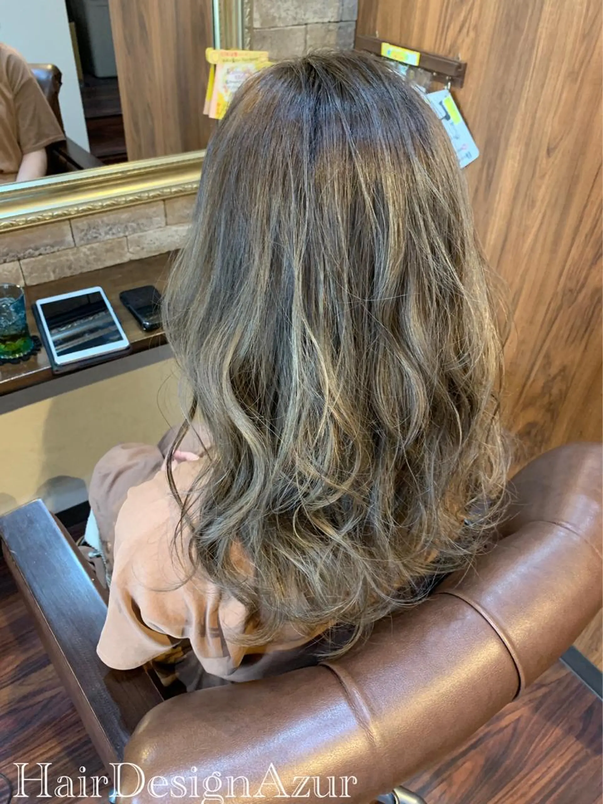 ロング カラー HairDesign Azurのヘアスタイル