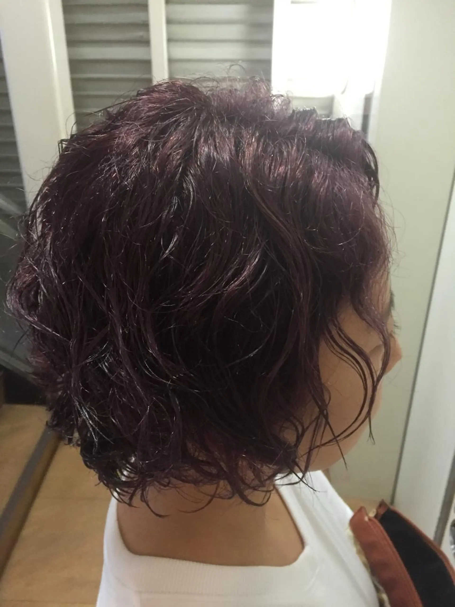 ショート カラー アッシュ パープルカラー パープルアッシュ fhami 店長 髪質改善　DAITOのヘアスタイル