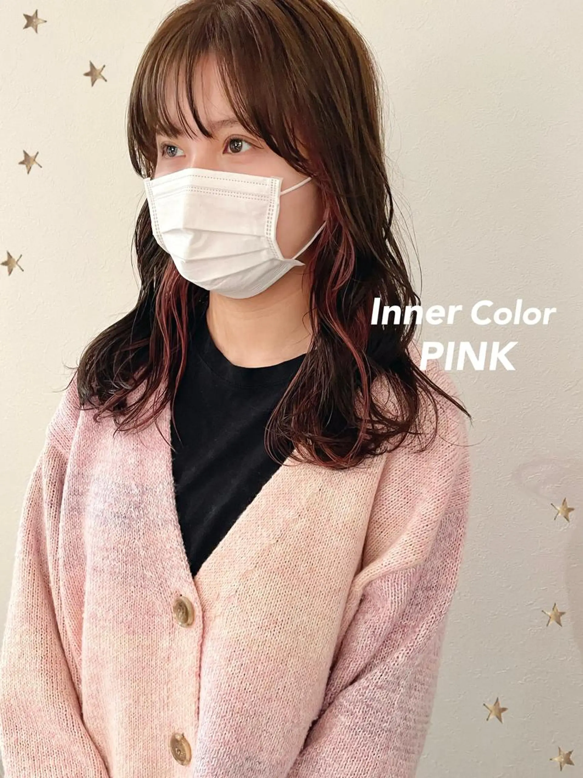 セミロング カラー カット ヘアカラー 市川 千夏のヘアスタイル