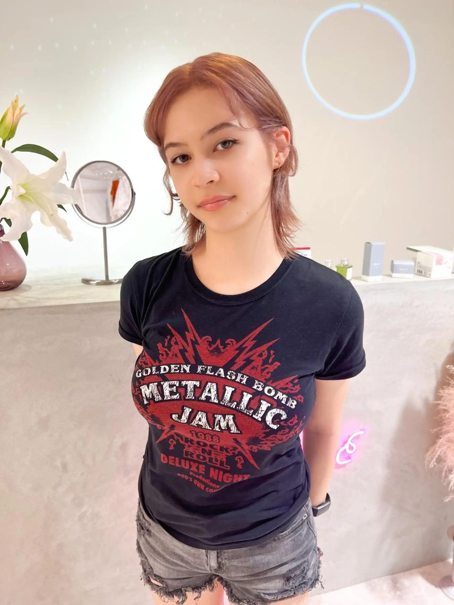 ミディアム カラー ベージュカラー 透明感カラー ピンクカラー ピンクベージュ ヘアカラー トリートメント 🎀ダブルカラー/ ピンク×ガーリー🎀のヘアスタイル