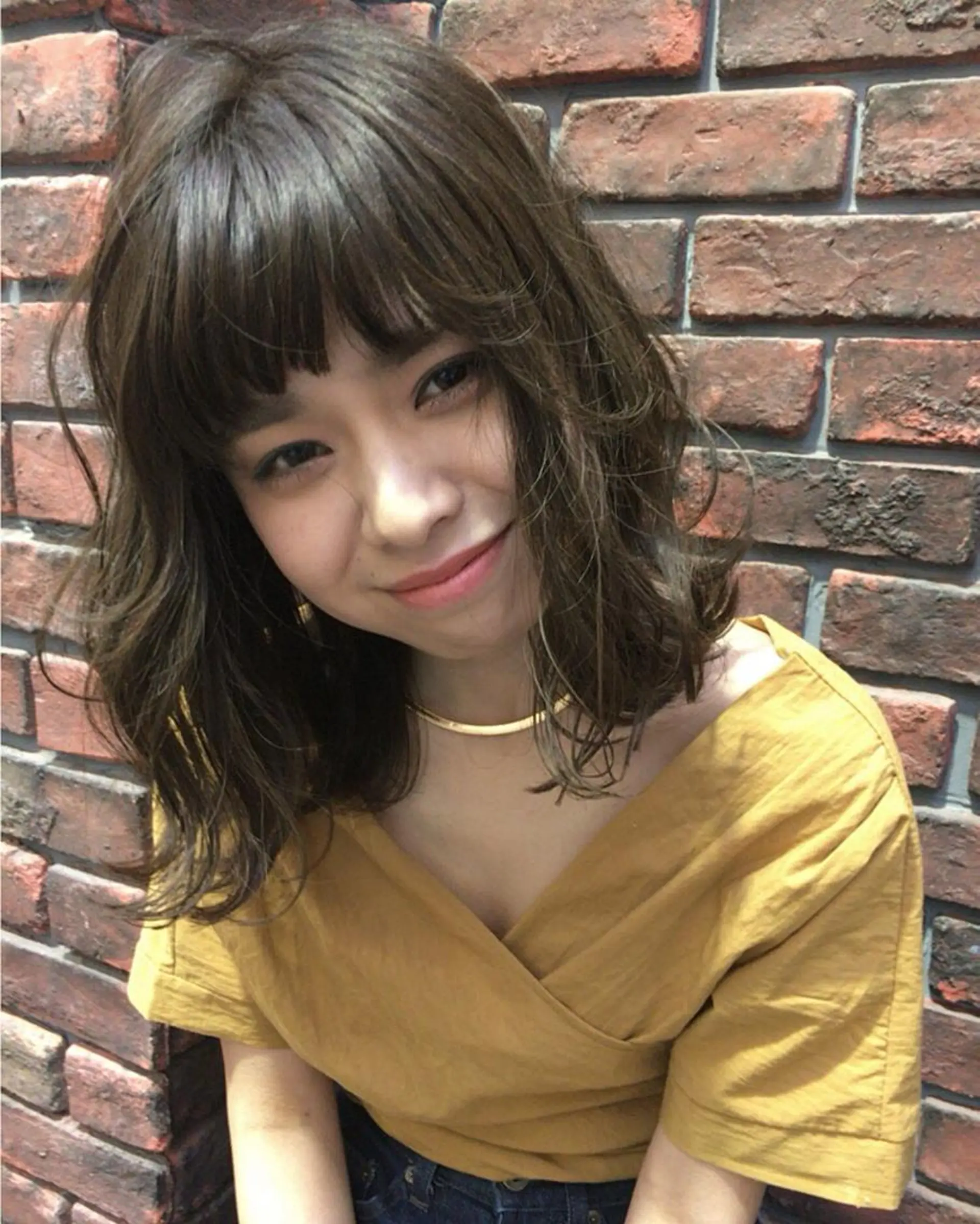 ミディアム カラー nakahara madokaのヘアスタイル