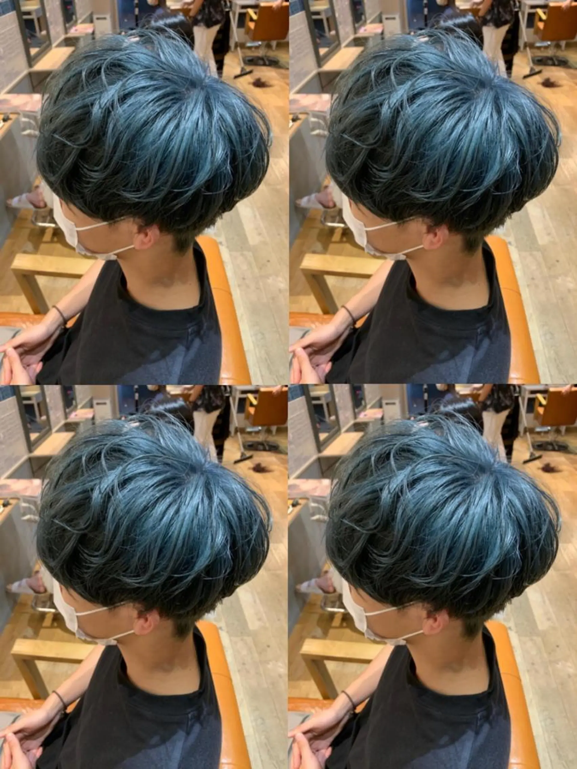 ショート カラー パーマ ヘアアレンジ メンズ 🔥メンズ特化渡辺 🔥ブリーチカラーのヘアスタイル