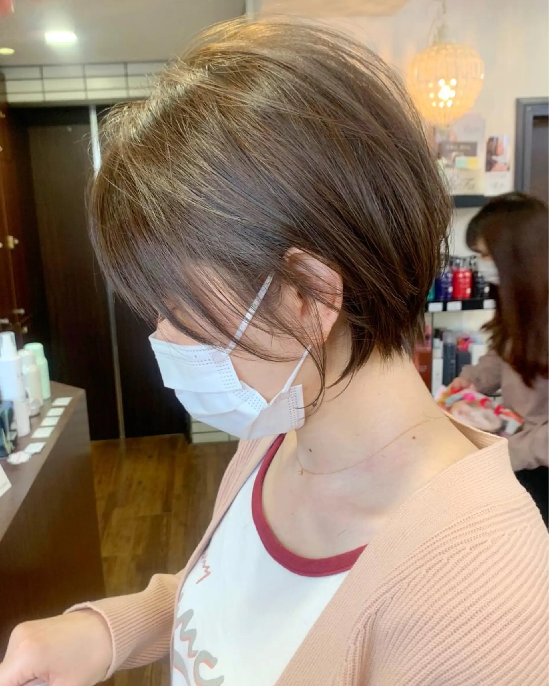 ショート カラー 縮毛矯正/ショート/ レイヤー/畑中正敏のヘアスタイル