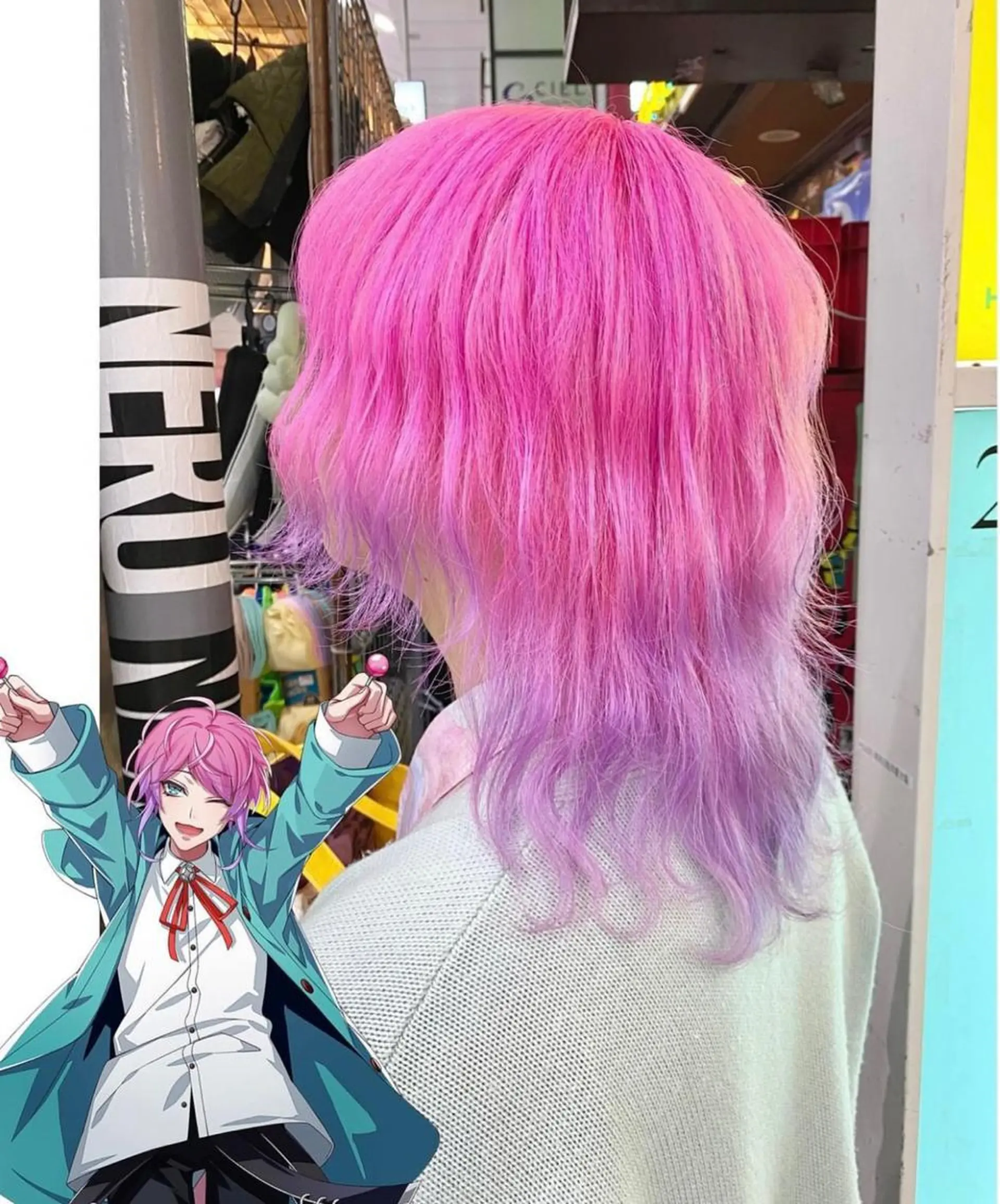 ショート カラー グラデーションカラー ラベンダーカラー ピンクカラー ヘアカラー GARU-ガル-所属・TSUNO🦖 派手髪/オタク美容師のヘアスタイル