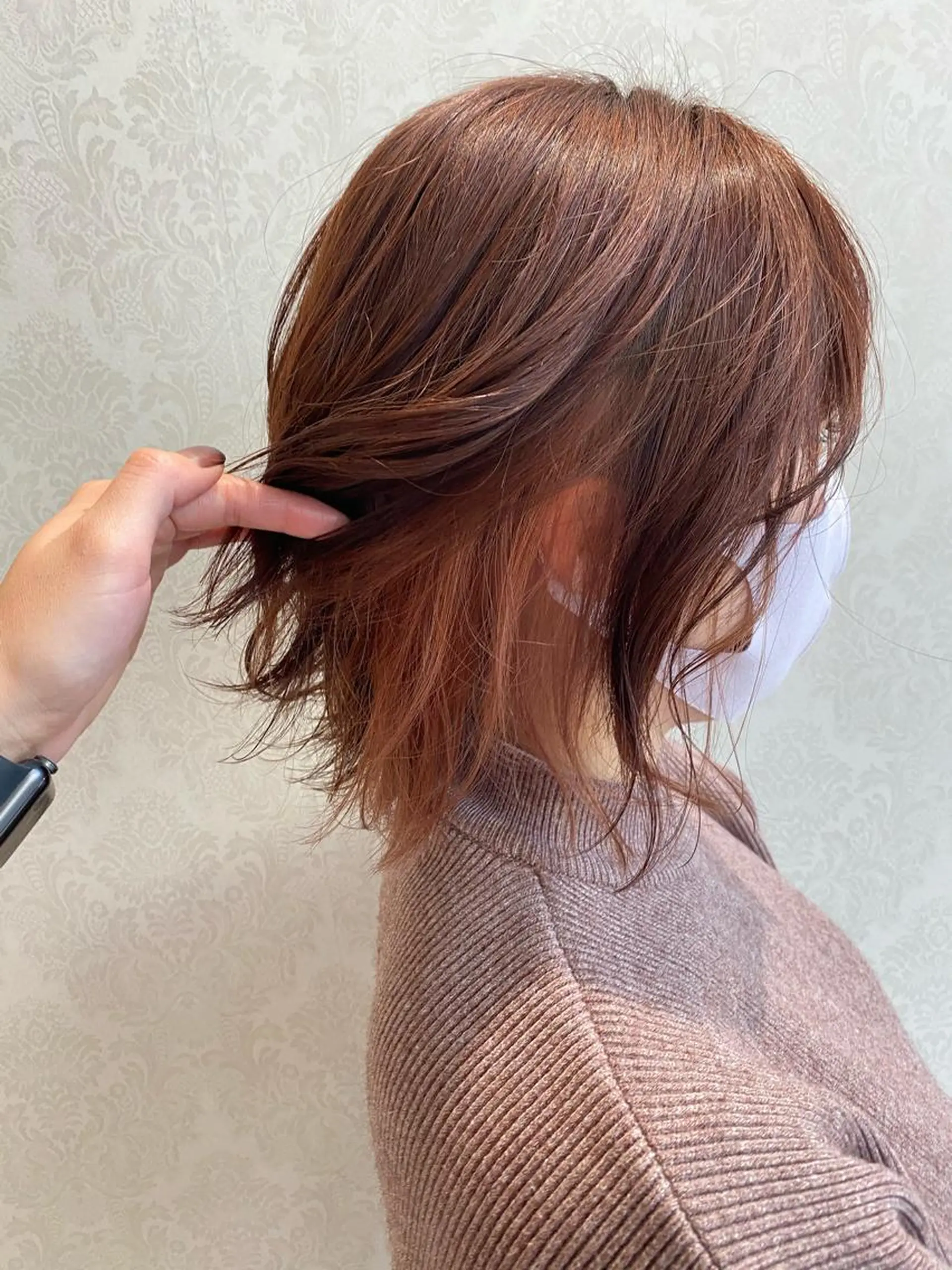 ミディアム カラー ヘアカラー デザインカラー✨新倉 佑奈のヘアスタイル