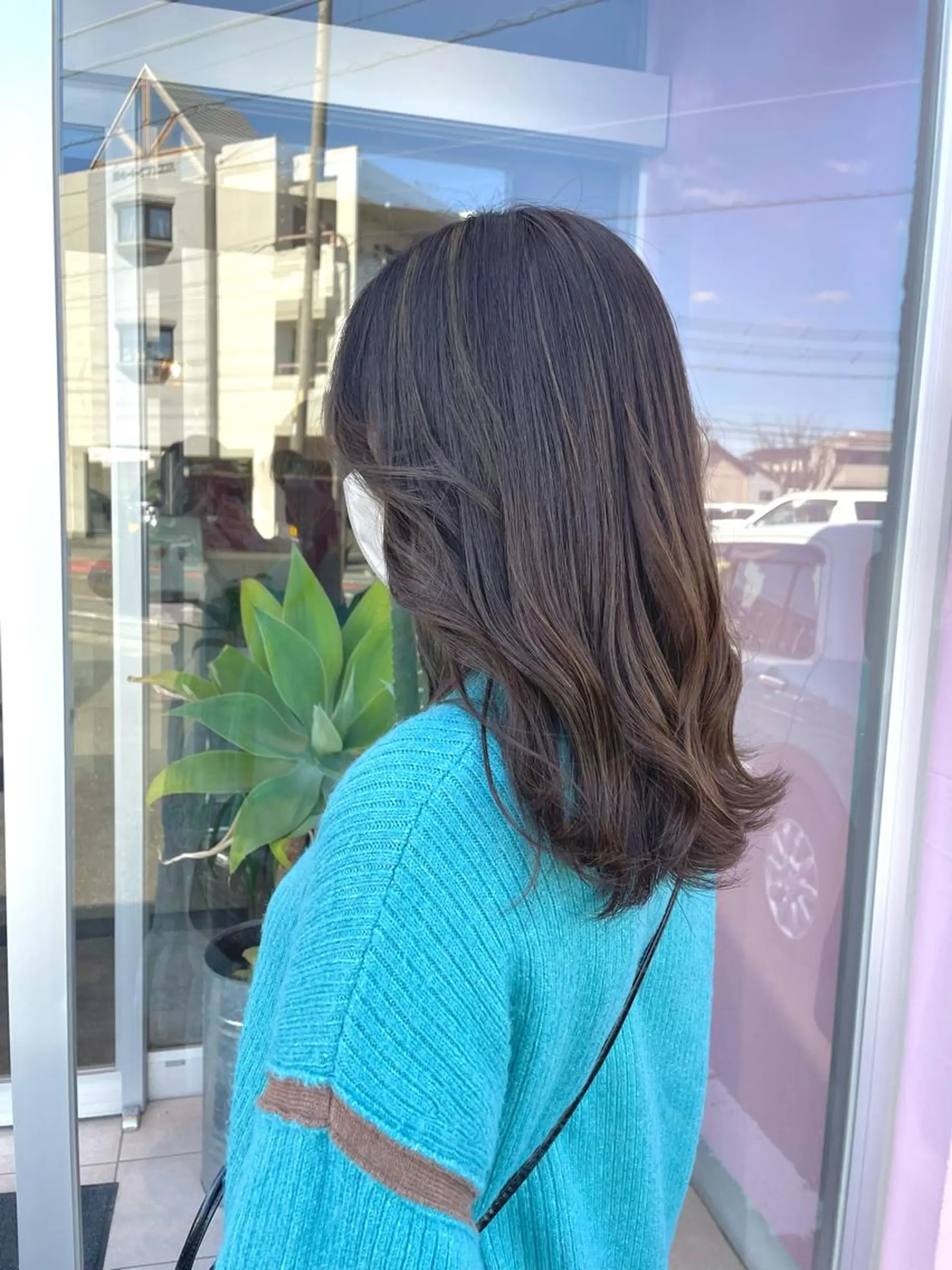 カラー ベージュ/透明感/ 桃子🎀のヘアスタイル