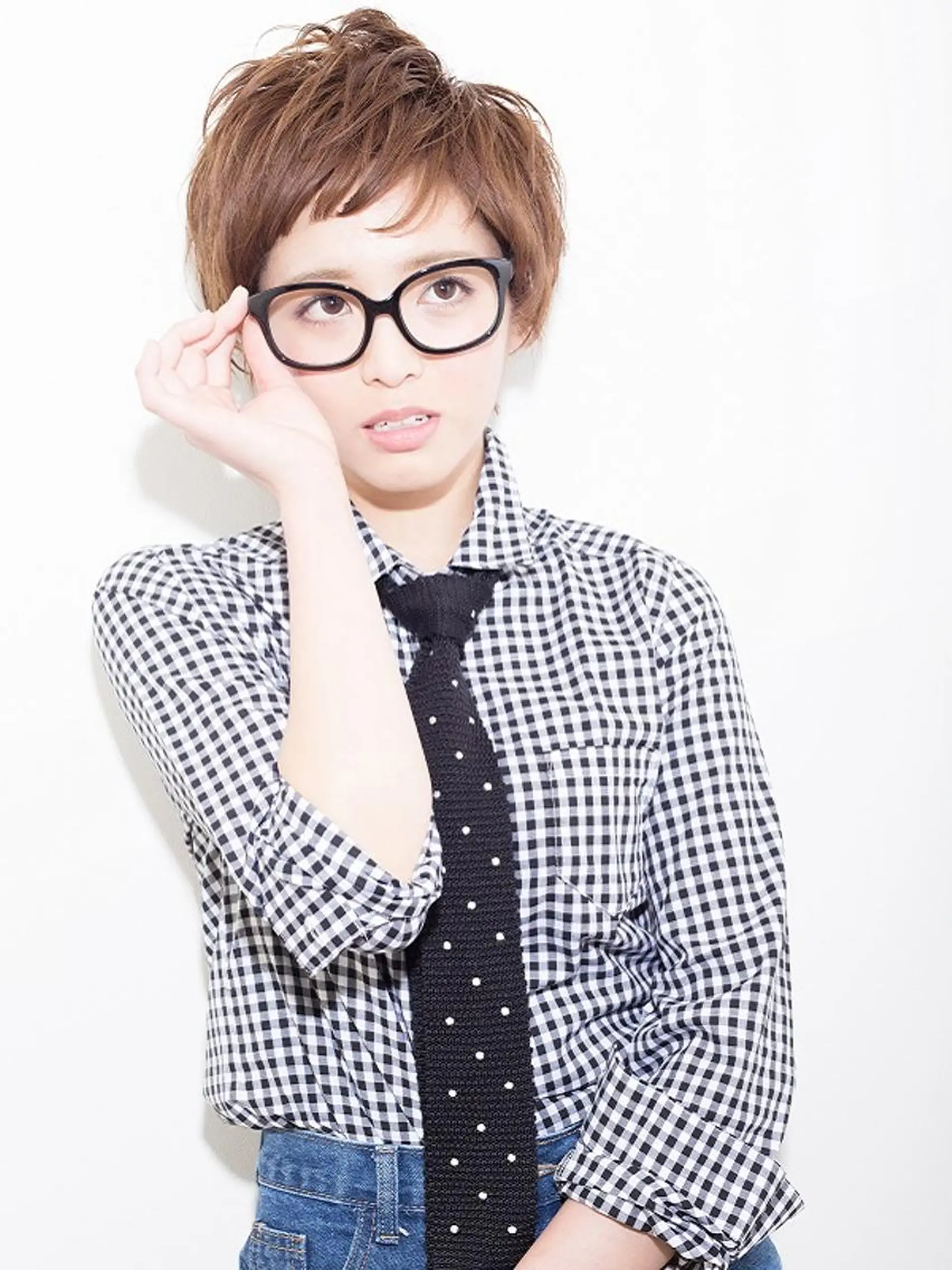 ショート カラー 透明感カラー 小顔カット ✨hair make flencia✂️✨のヘアスタイル