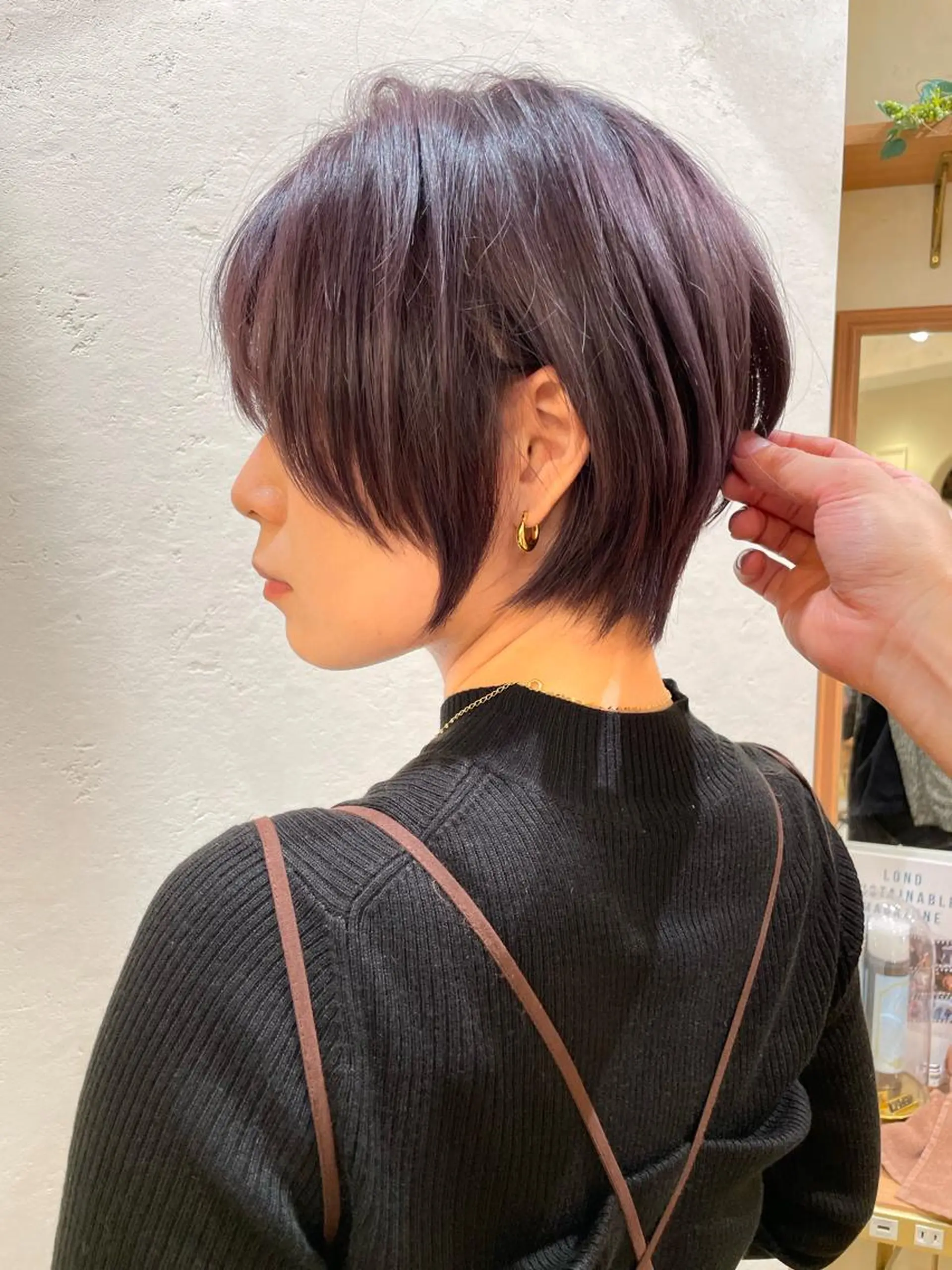 ショート カラー カット ヘアカラー トリートメント 縮毛/ショート/ ボブ/レイヤー/小原のヘアスタイル