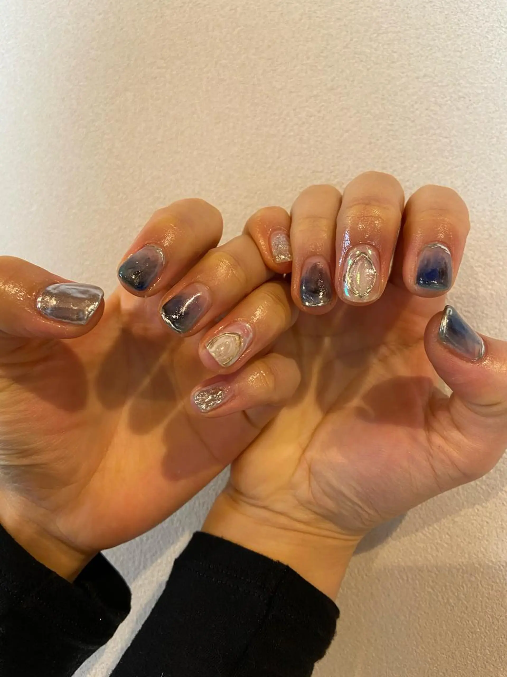 ネイル アートネイル オーロラネイル ミラーネイル ニュアンスネイル . unffのネイルデザイン
