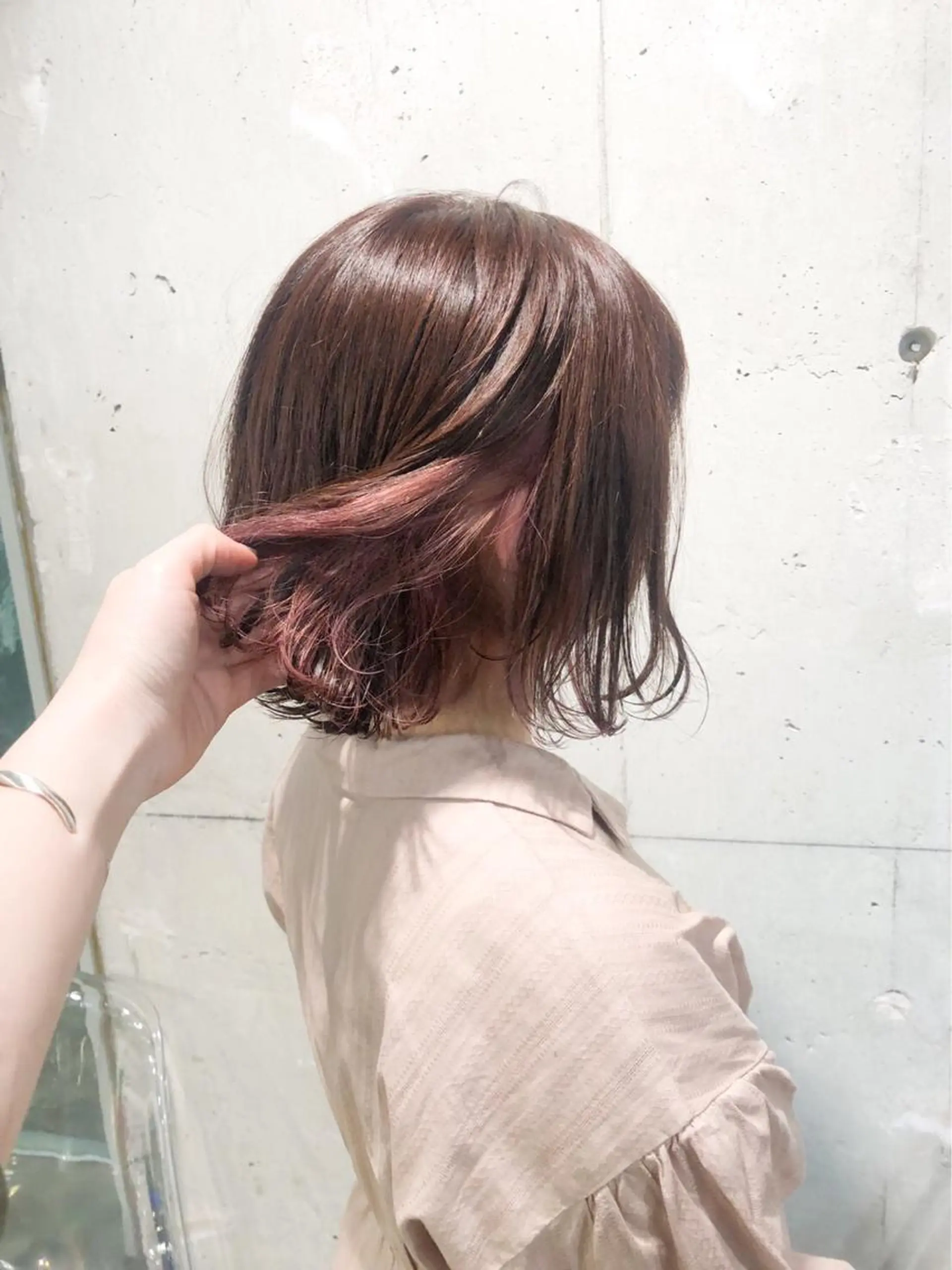 ショート カラー ヘアアレンジ Rene'所属・当日予約⭕️ JUNYAのヘアスタイル