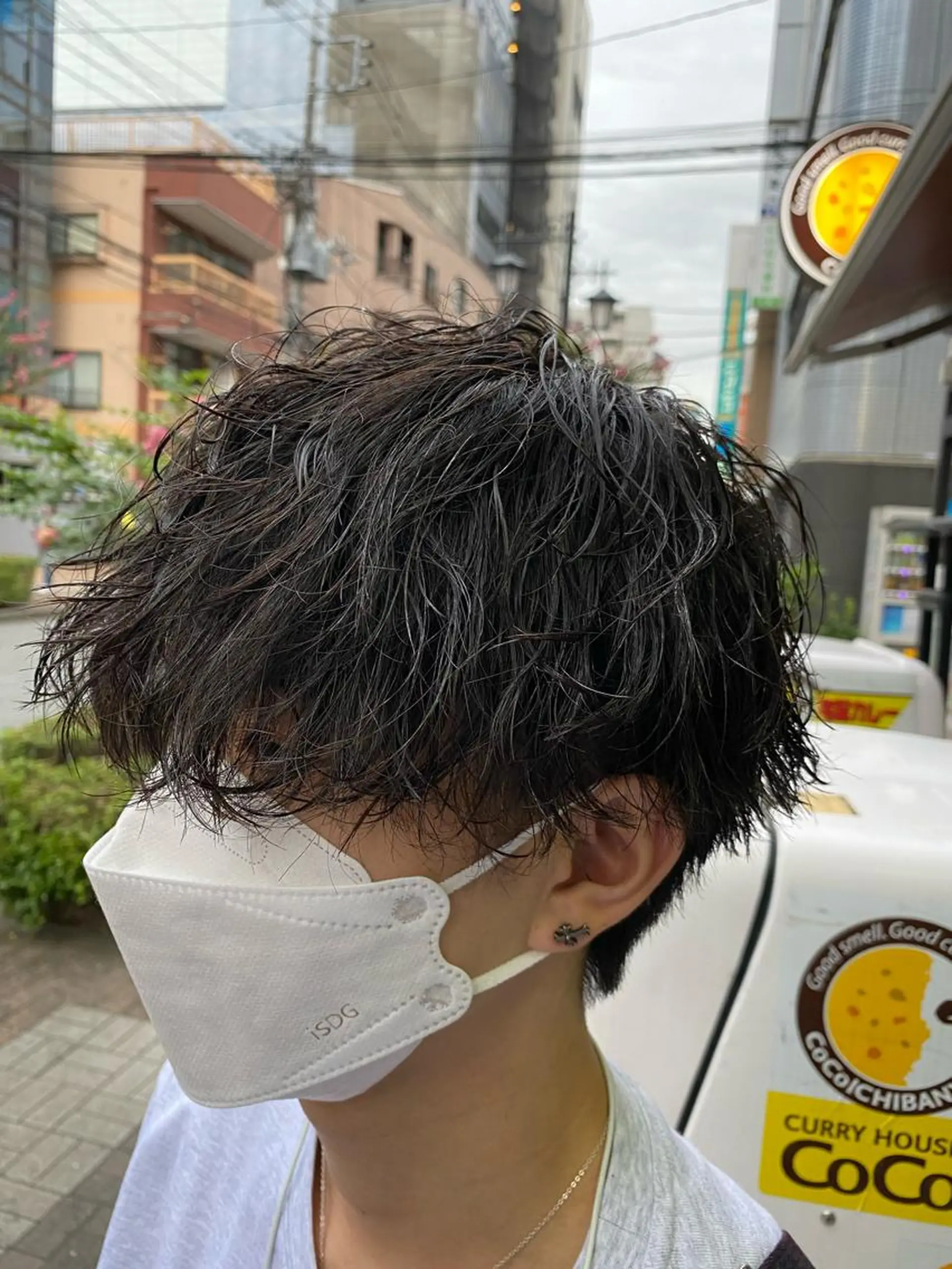 パーマ メンズ カット パーマ ヘアセット メンズブリーチカラー /パーマ ごーた立川のヘアスタイル