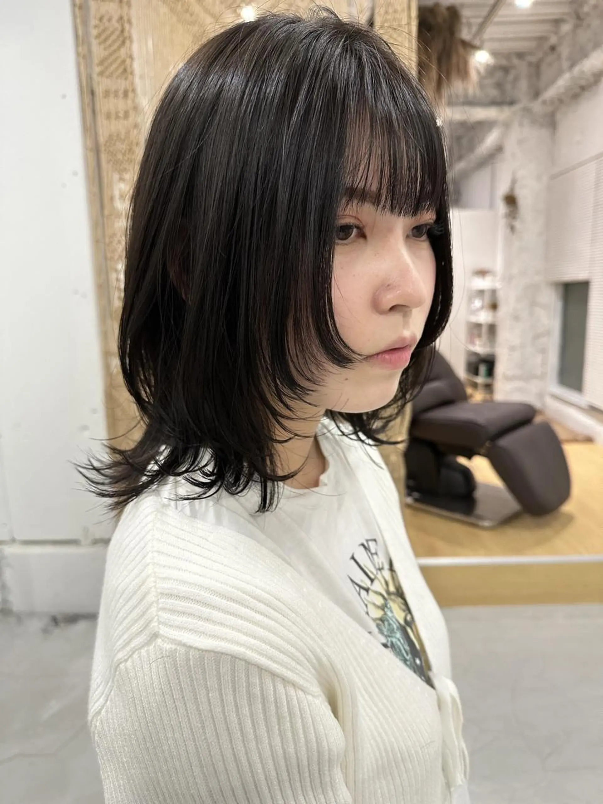 ミディアム 伊藤 玄のヘアスタイル