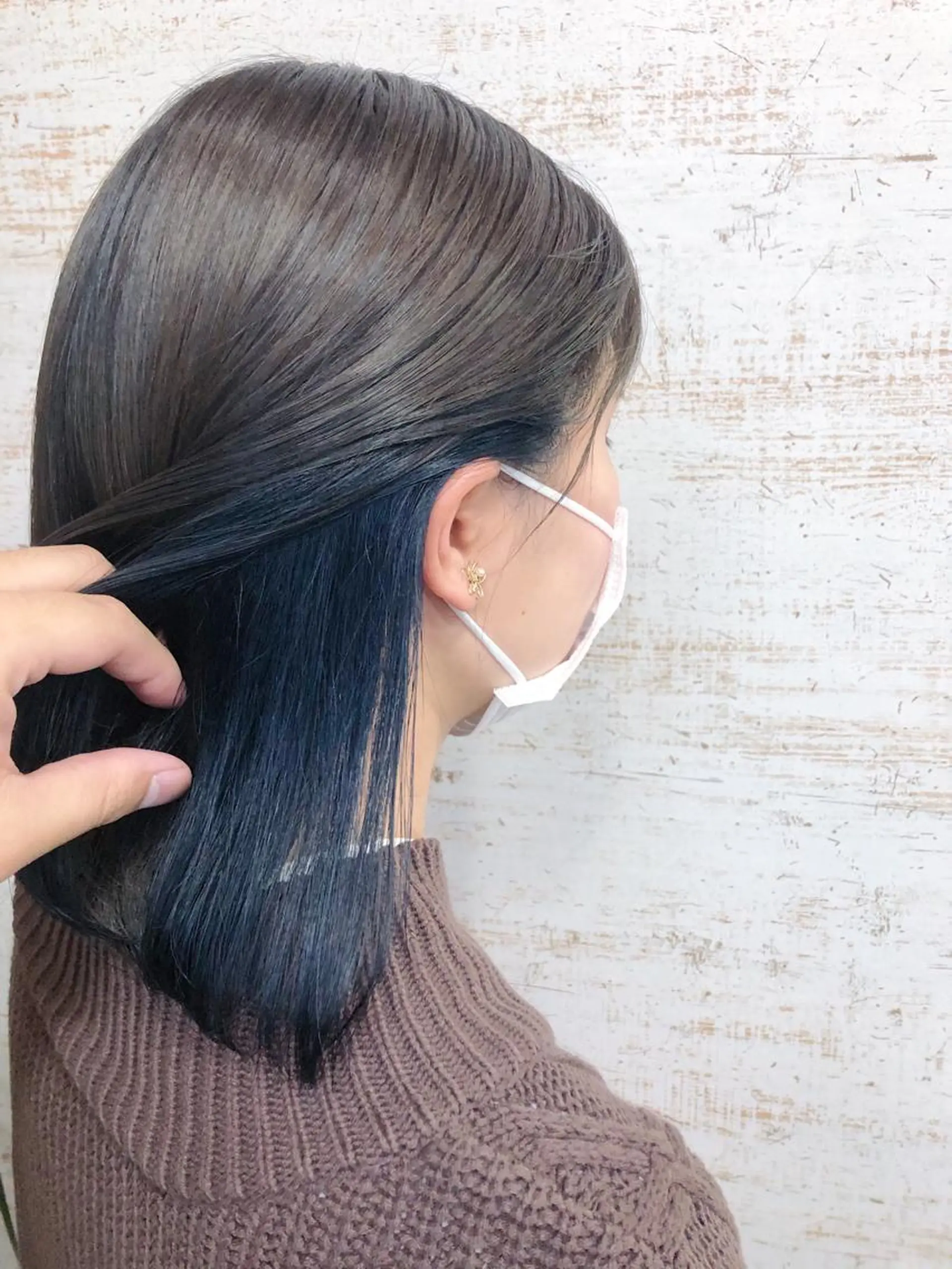 ミディアム カラー ケアブリーチ /髪質 改善/古橋圭史郎のヘアスタイル