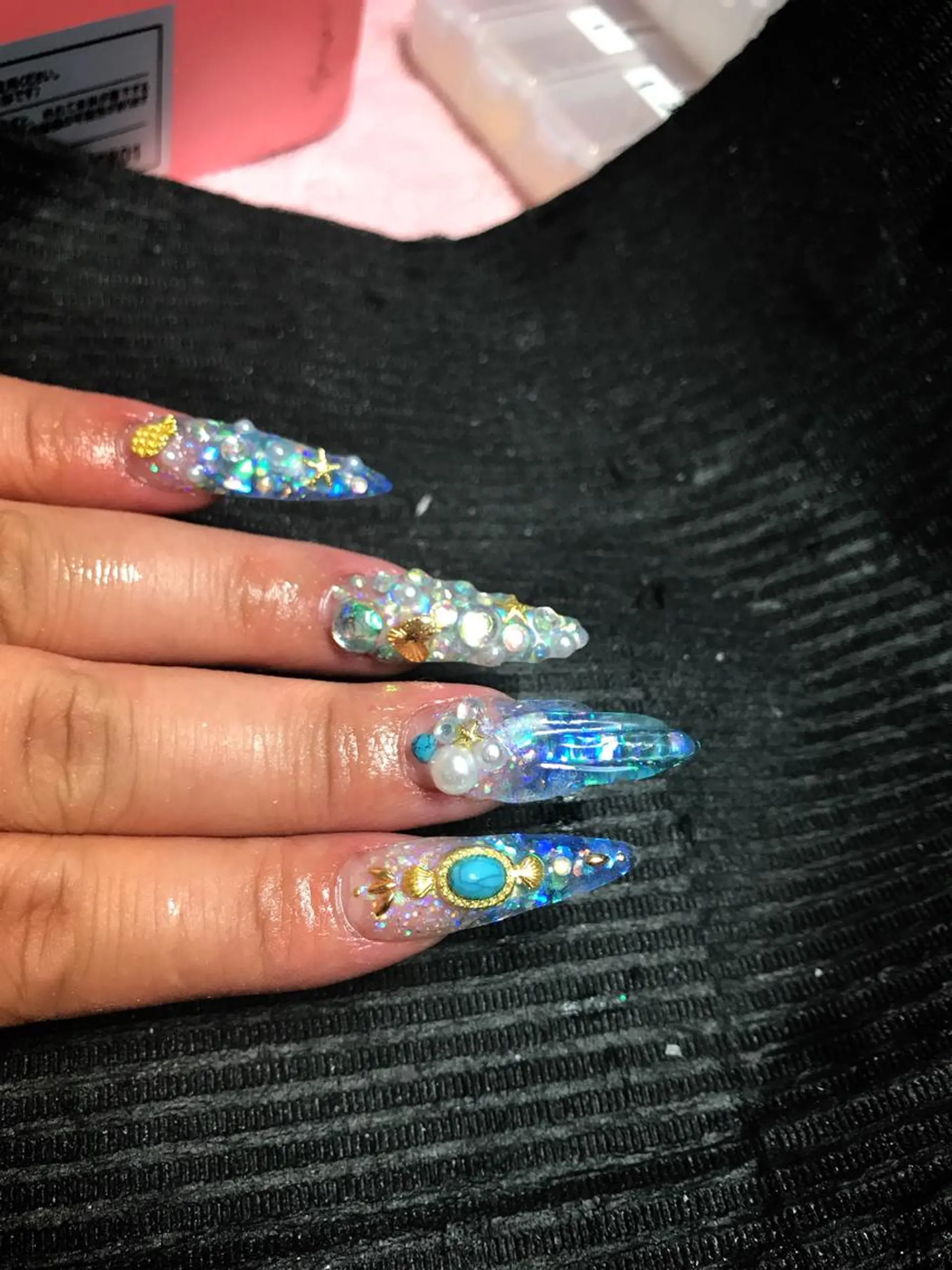 ロング ネイル スカルプネイル Nail Salon macherieのネイルデザイン