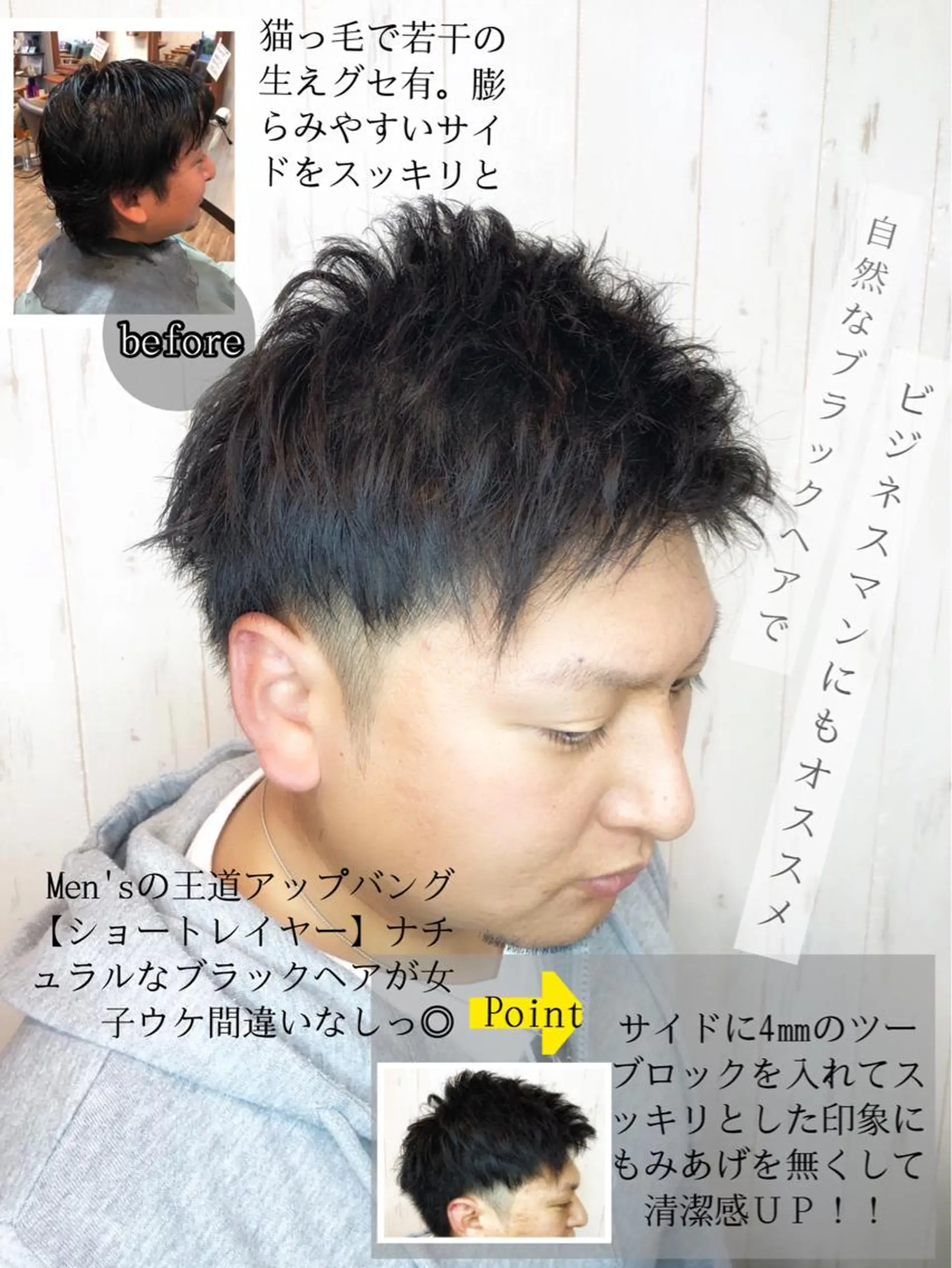 ショート シールエクステ アッシュ アッシュグレー エクステ ハイライト カット LOCO/ Koukiのヘアスタイル