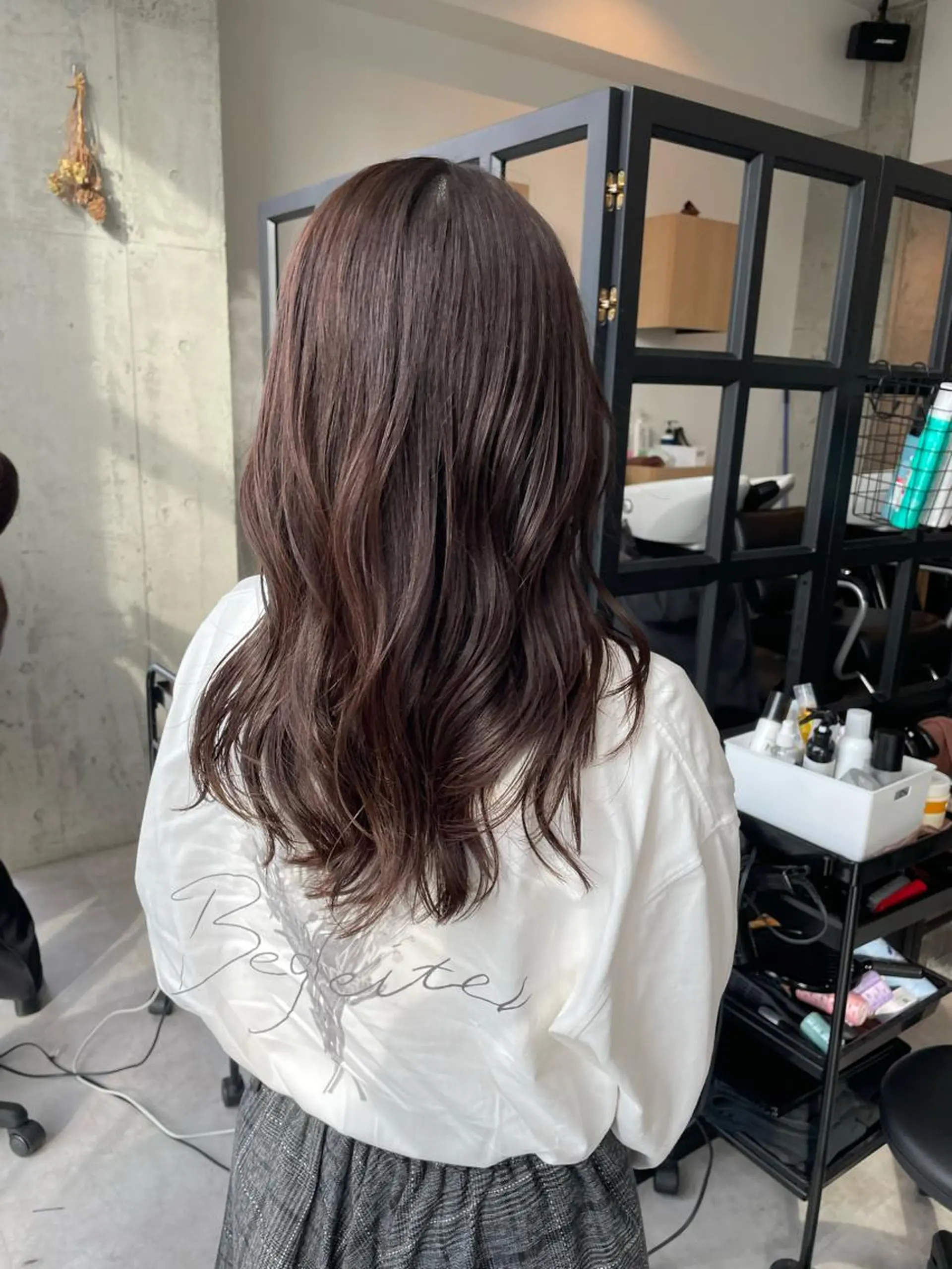 セミロング ヘアカラー トリートメント ✨透明感カラー/縮毛 恵比寿HAYATO✨のヘアスタイル
