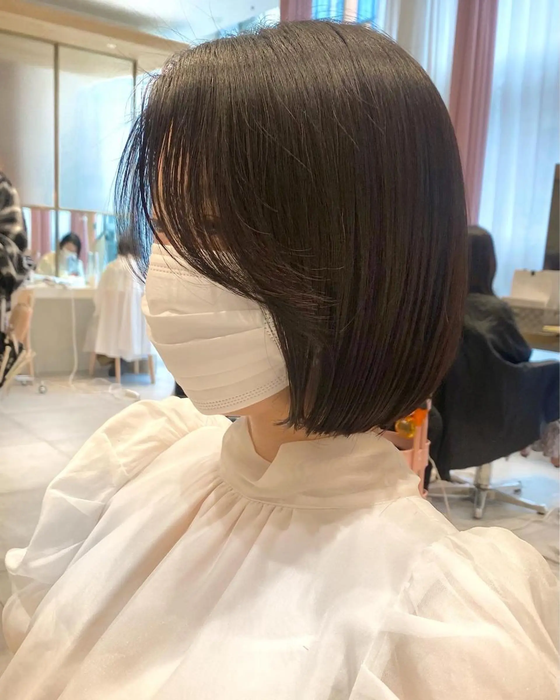 ショート カラー パーマ ヘアアレンジ カット ヘアカラー トリートメント ヘアセット 小野寺瑞希 /最小顔カットのヘアスタイル