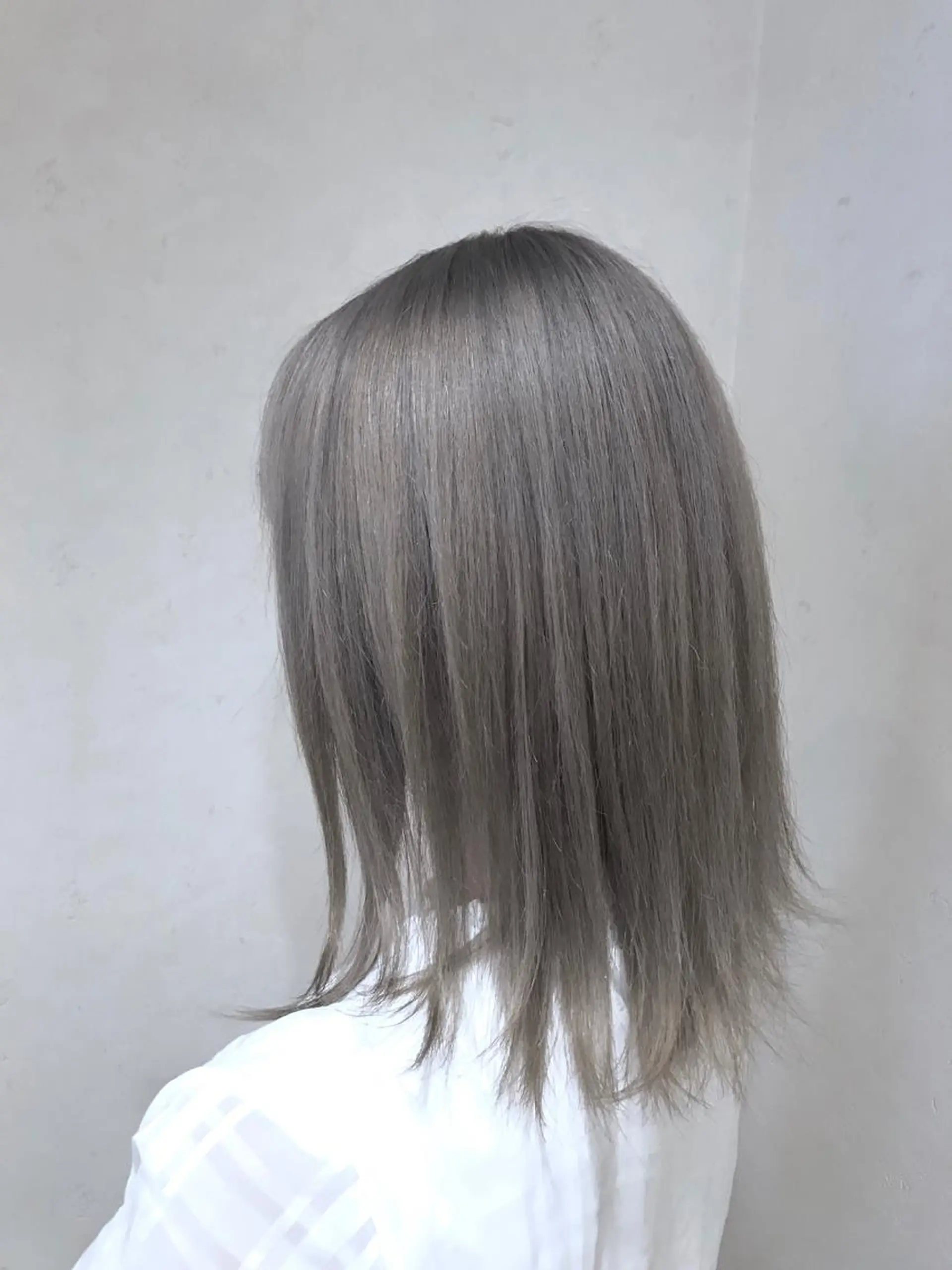 ミディアム カラー パーマ ヘアアレンジ グレージュ ヘアカラー トリートメント 縮毛矯正/美髪 髪質改善/石田幸輔のヘアスタイル