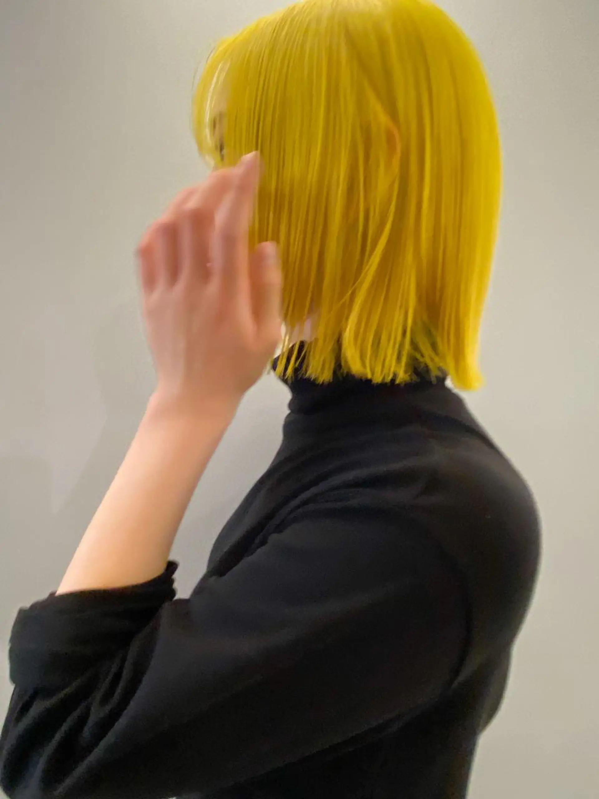 ショート カラー イエローカラー ボブ カット ヘアカラー レイヤー/パーマ /ウルフ/nabeのヘアスタイル