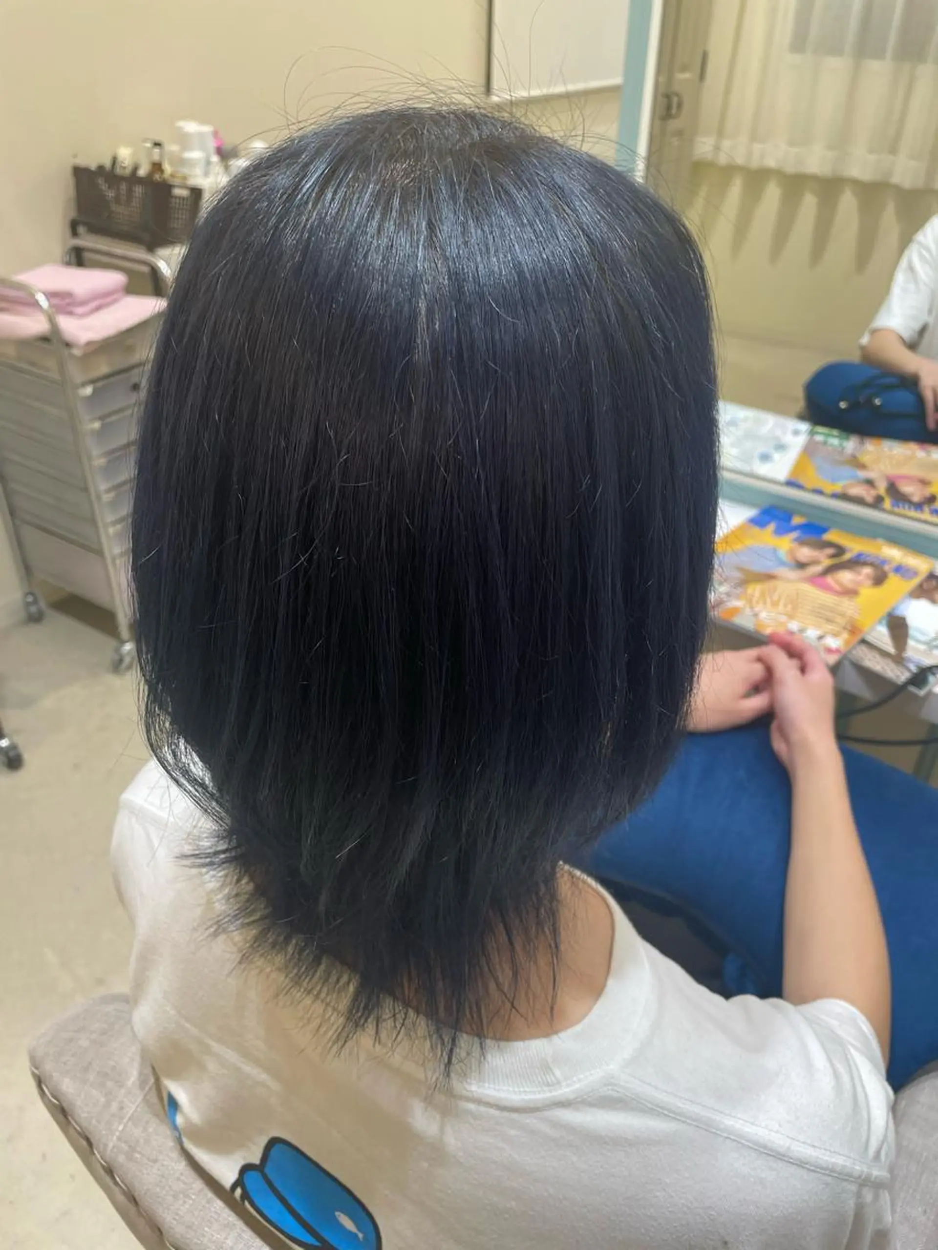 ミディアム カラー メンズ ブルーカラー ネイビーカラー つちだ ゆうひ / 暗髪カラー⟡.·のヘアスタイル