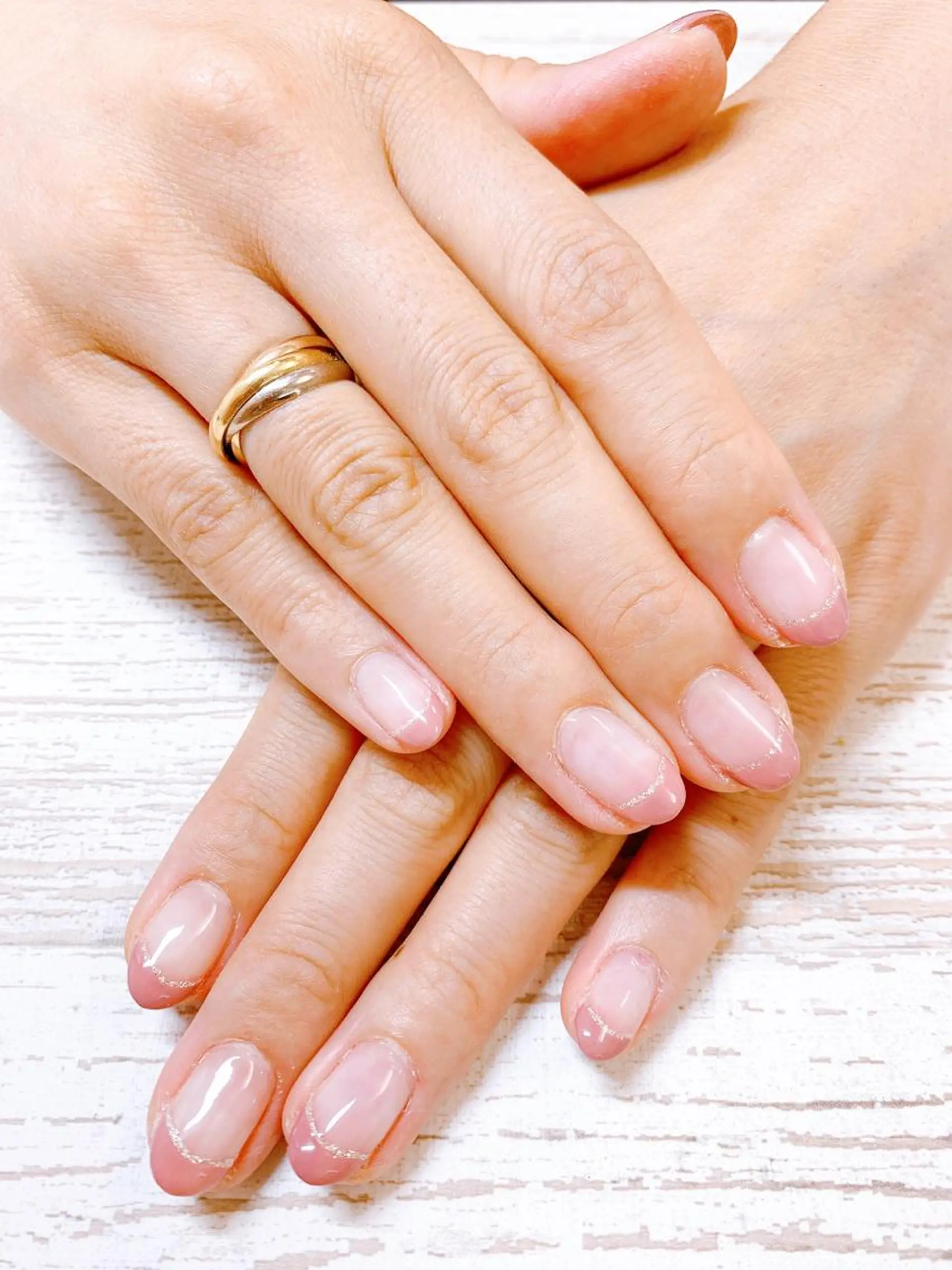 ネイル フレンチネイル ピンク ハンドネイル Story nail所属・Story nail Sakuraのネイルデザイン