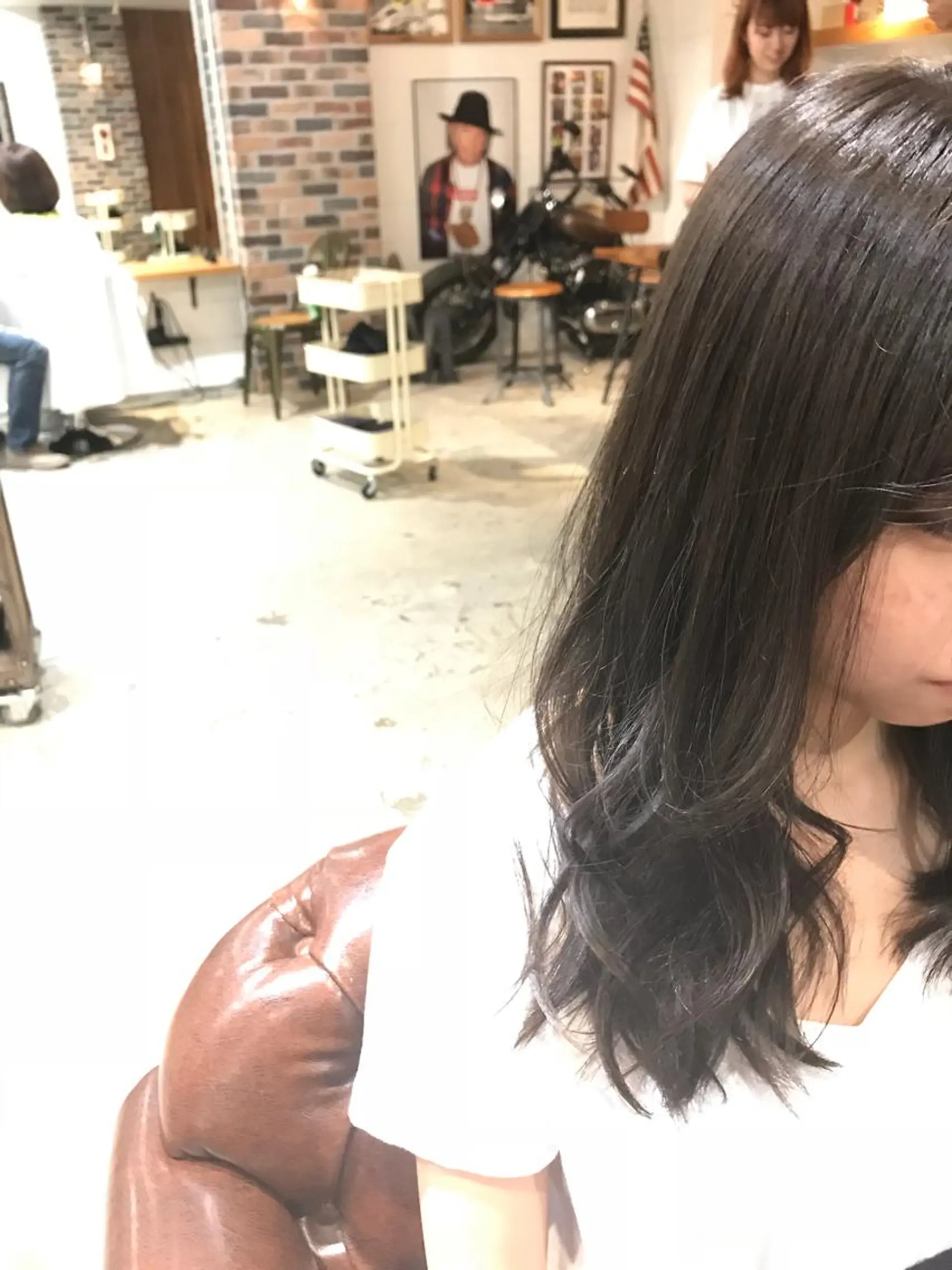 セミロング カラー パーマ ヘアアレンジ メンズ キッズ グレージュ Forest. -髪質改善-のヘアスタイル