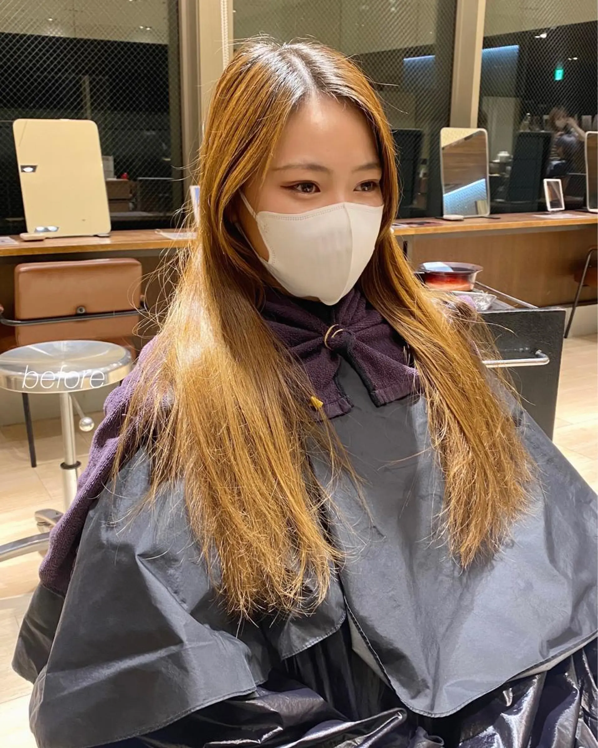 ロング カラー レイヤー/顔周り /透明感🩶高橋大のヘアスタイル