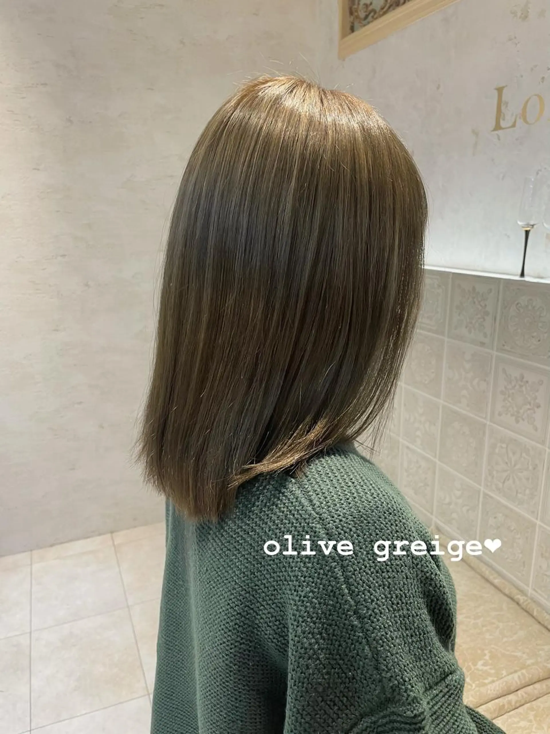 ミディアム ヘアカラー Kanami/韓国風 /艶カラーのヘアスタイル