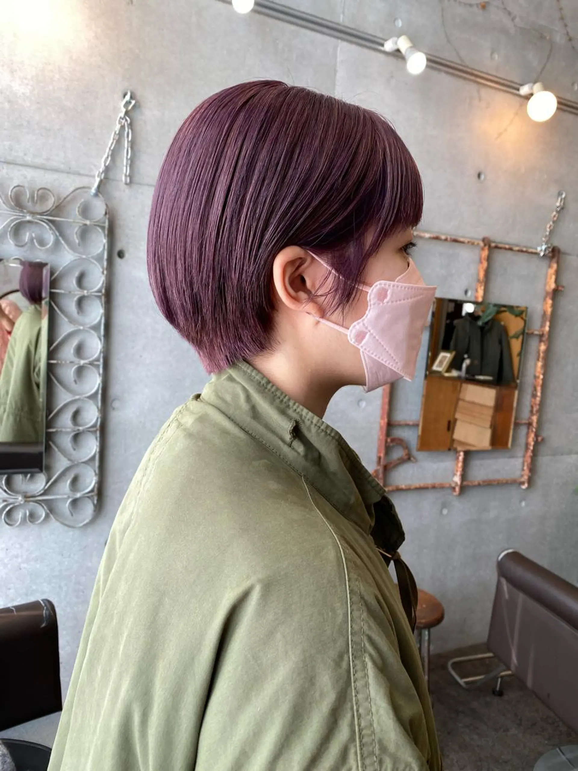 ショート カラー パーマ ヘアアレンジ メンズ キッズ ネイル マツエク・マツパ アイブロウ モリモト サナのヘアスタイル