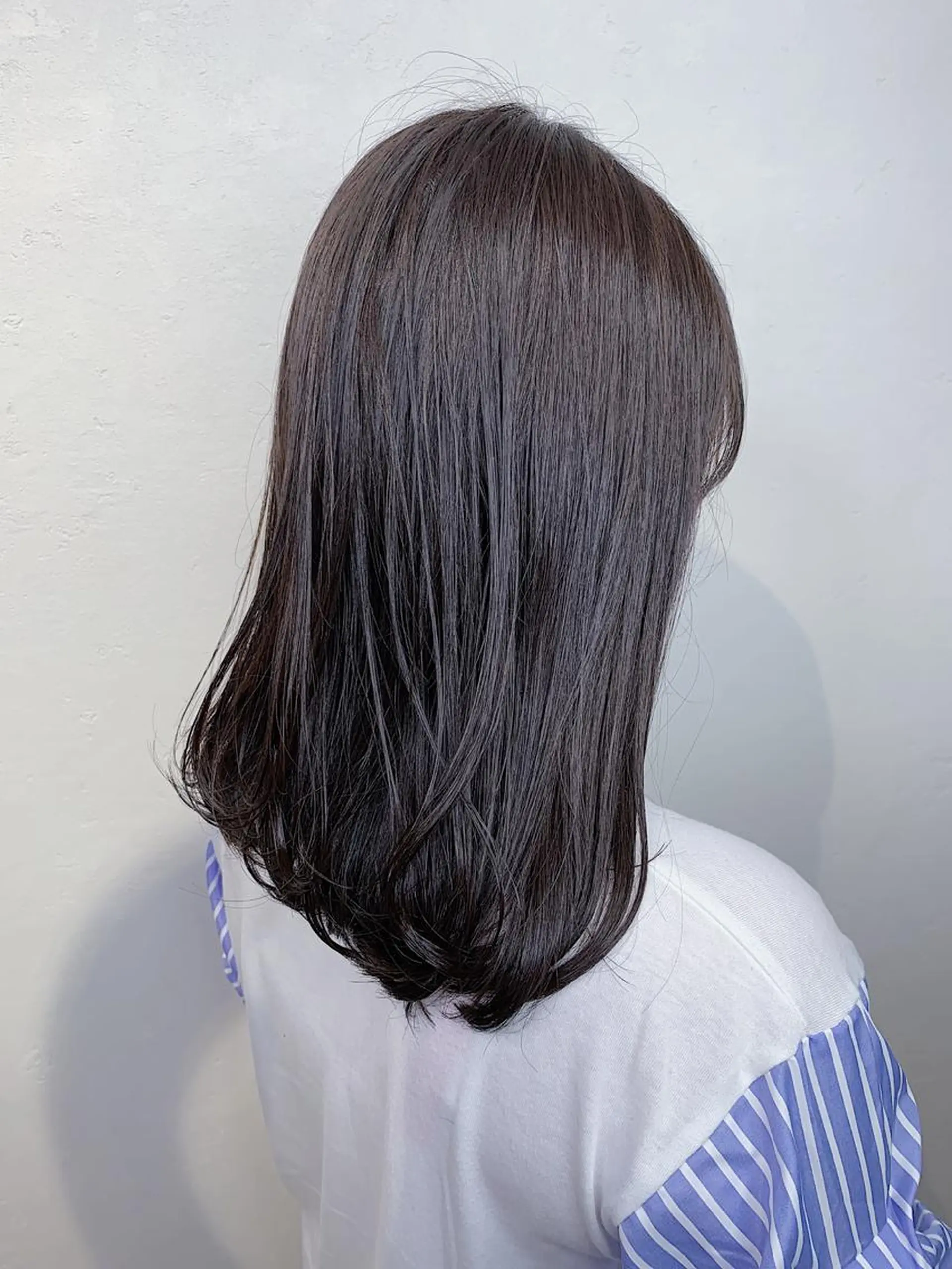 ミディアム カラー アッシュ ベージュカラー _WHITE 天神店 YUMEKA🐻のヘアスタイル