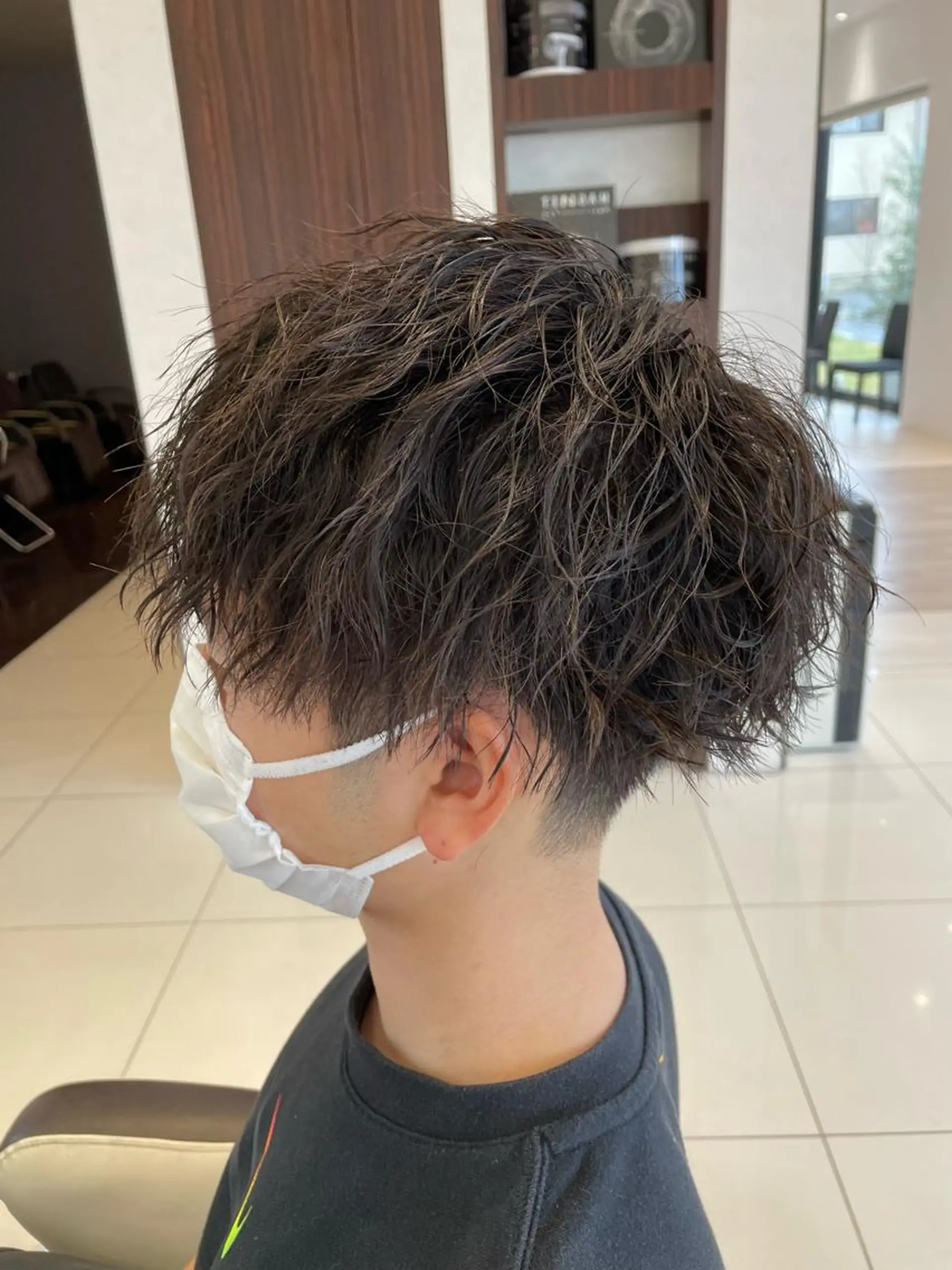 パーマ メンズ 竹田 京人のヘアスタイル