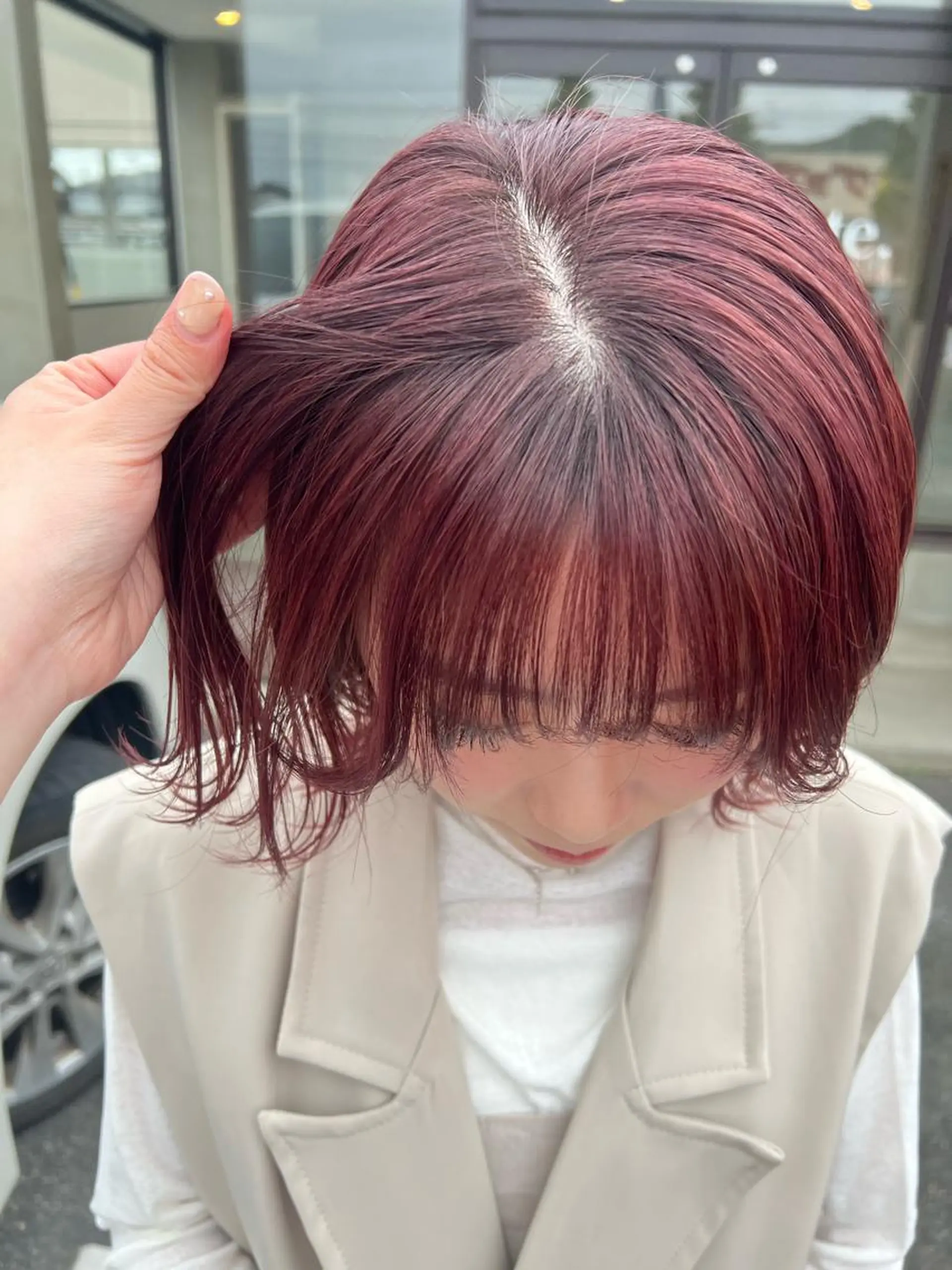 カラー 杉岡 ちさのヘアスタイル