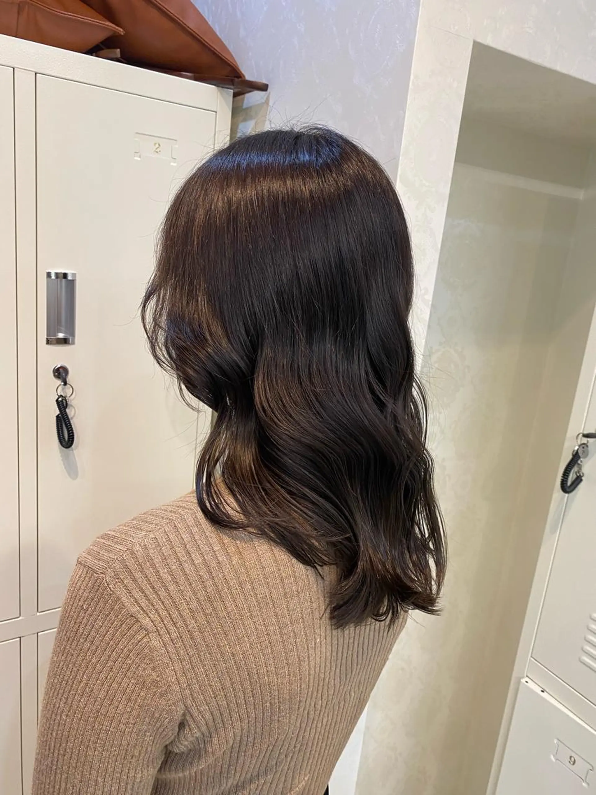 ミディアム カット ヘアカラー トリートメント ココロ☀️ CLUTCH天王寺店のヘアスタイル