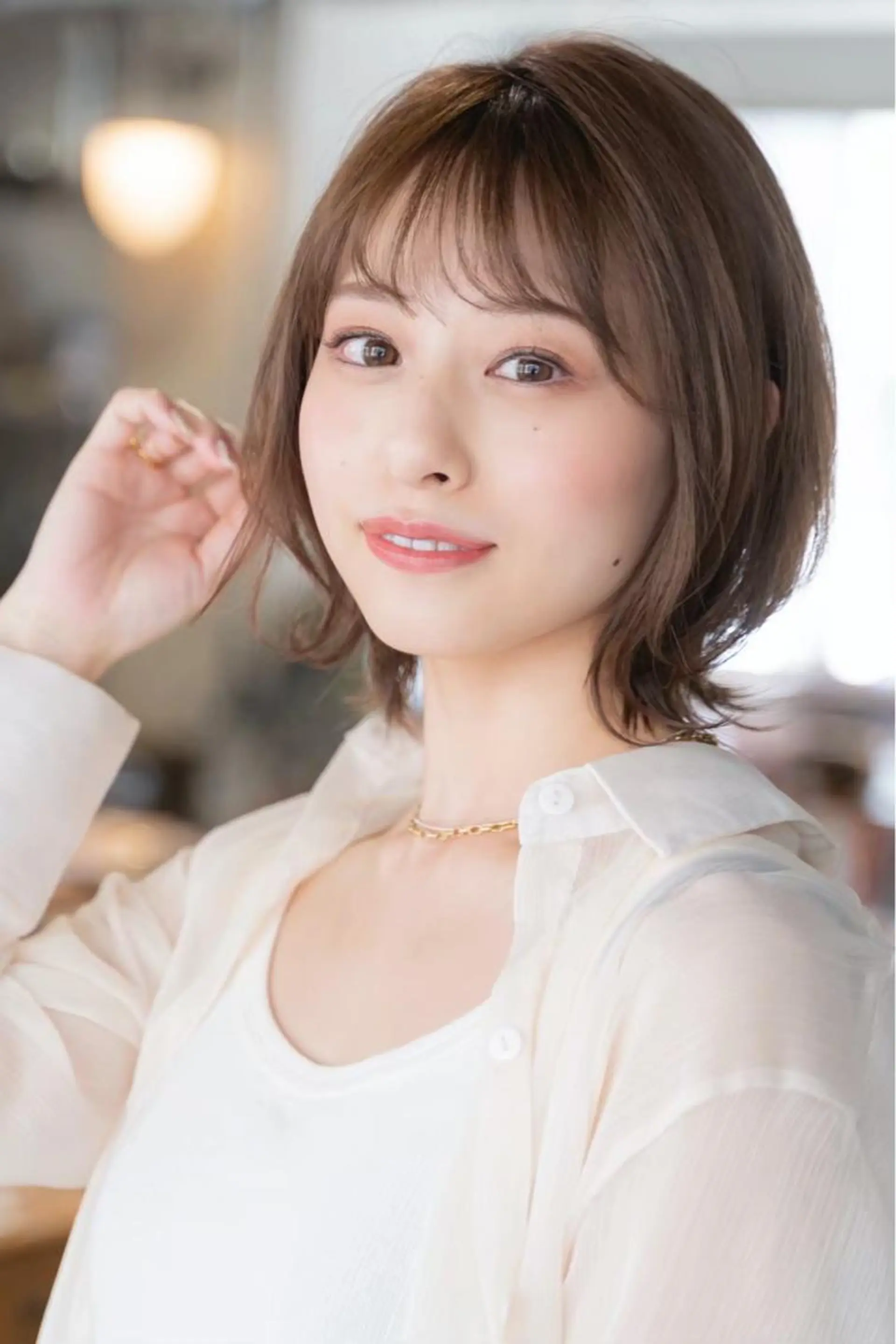 ミディアム カラー パーマ パーマ トリートメント ヘアセット 新宿/韓国ヘア/ 髪質改善ストレートのヘアスタイル