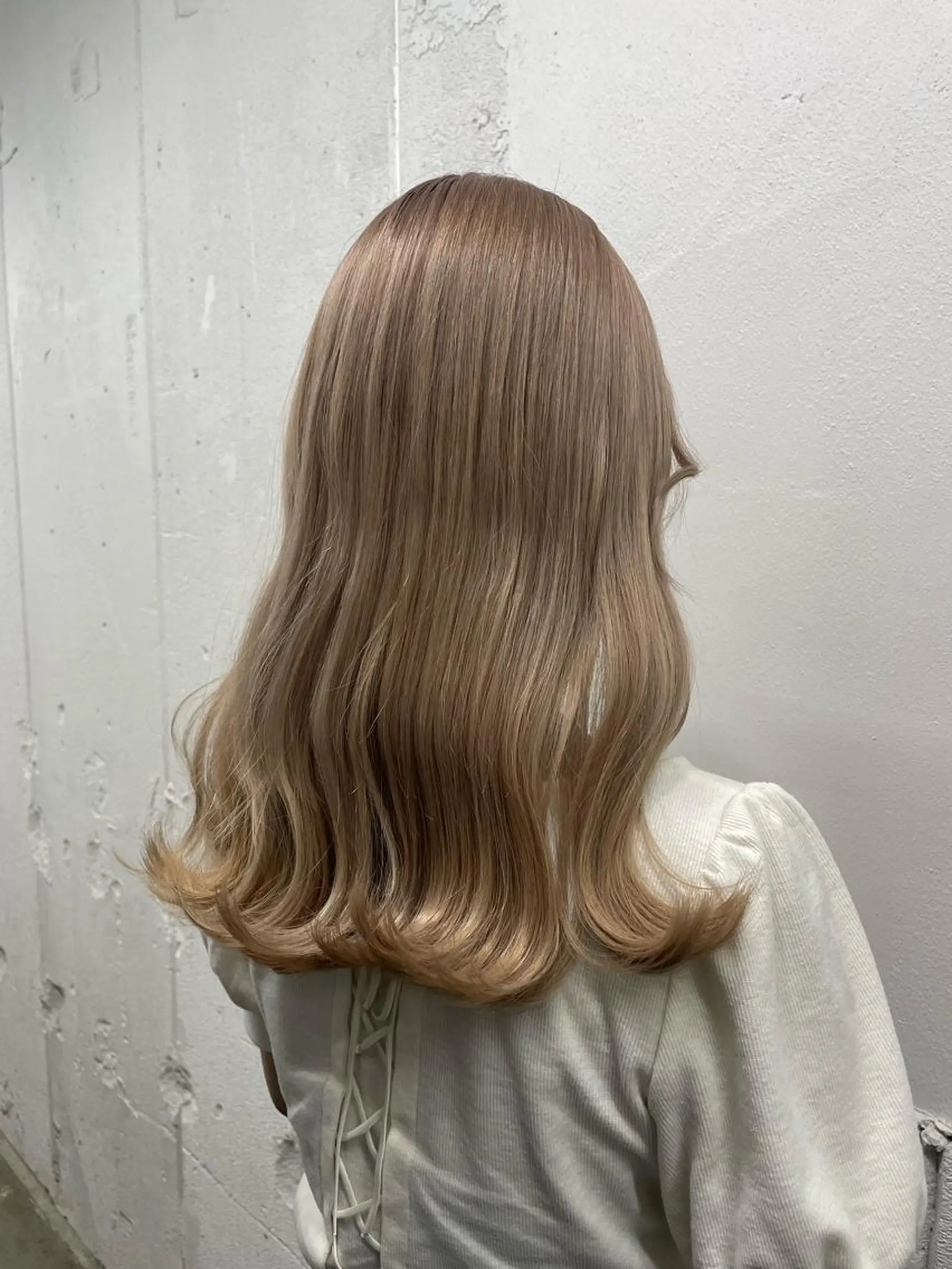 セミロング カラー シールエクステ バレイヤージュ ミストバング ダブルカラー  フェイスフレーミング ヘアカラー トリートメント 🧡艶髪ちゅるん髪 🫧🧡YUKI❄️のヘアスタイル