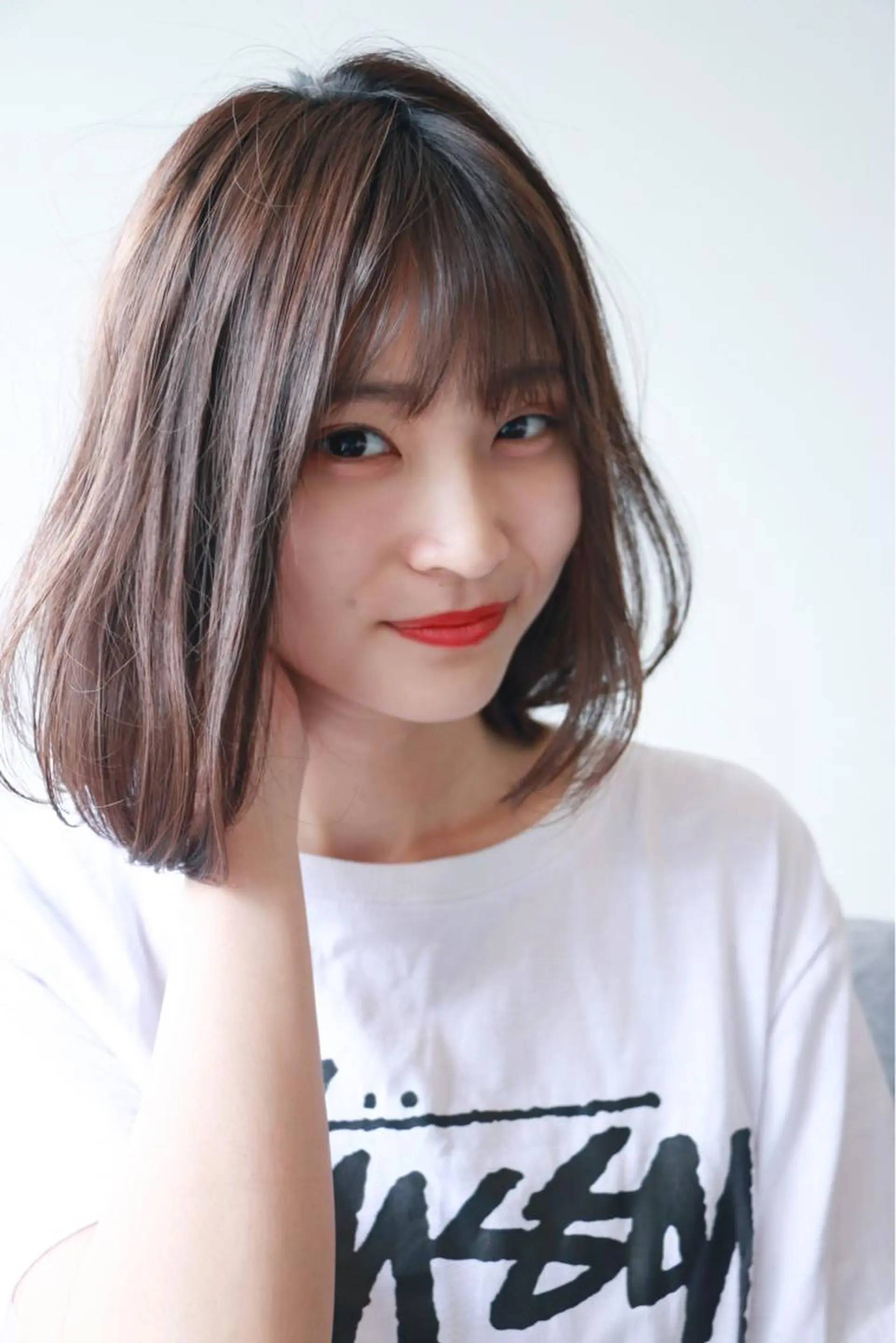 ミディアム カラー ボブ カット トリートメント ヘアセット ✂️似合わせの魔術師 石田一樹✂️のヘアスタイル