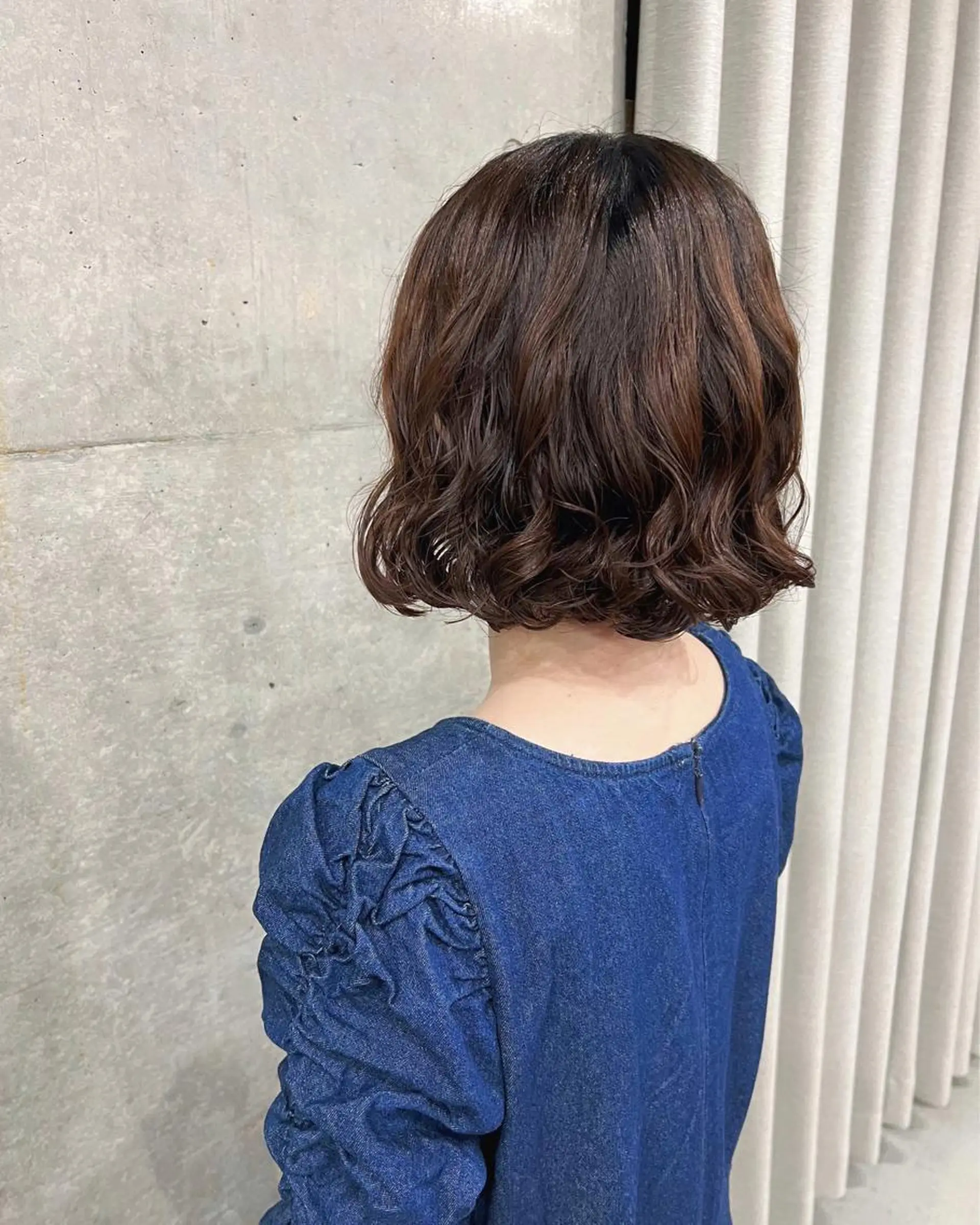 ショート パーマ ボブパーマコテ巻き風 パーマNo1深江秀平のヘアスタイル