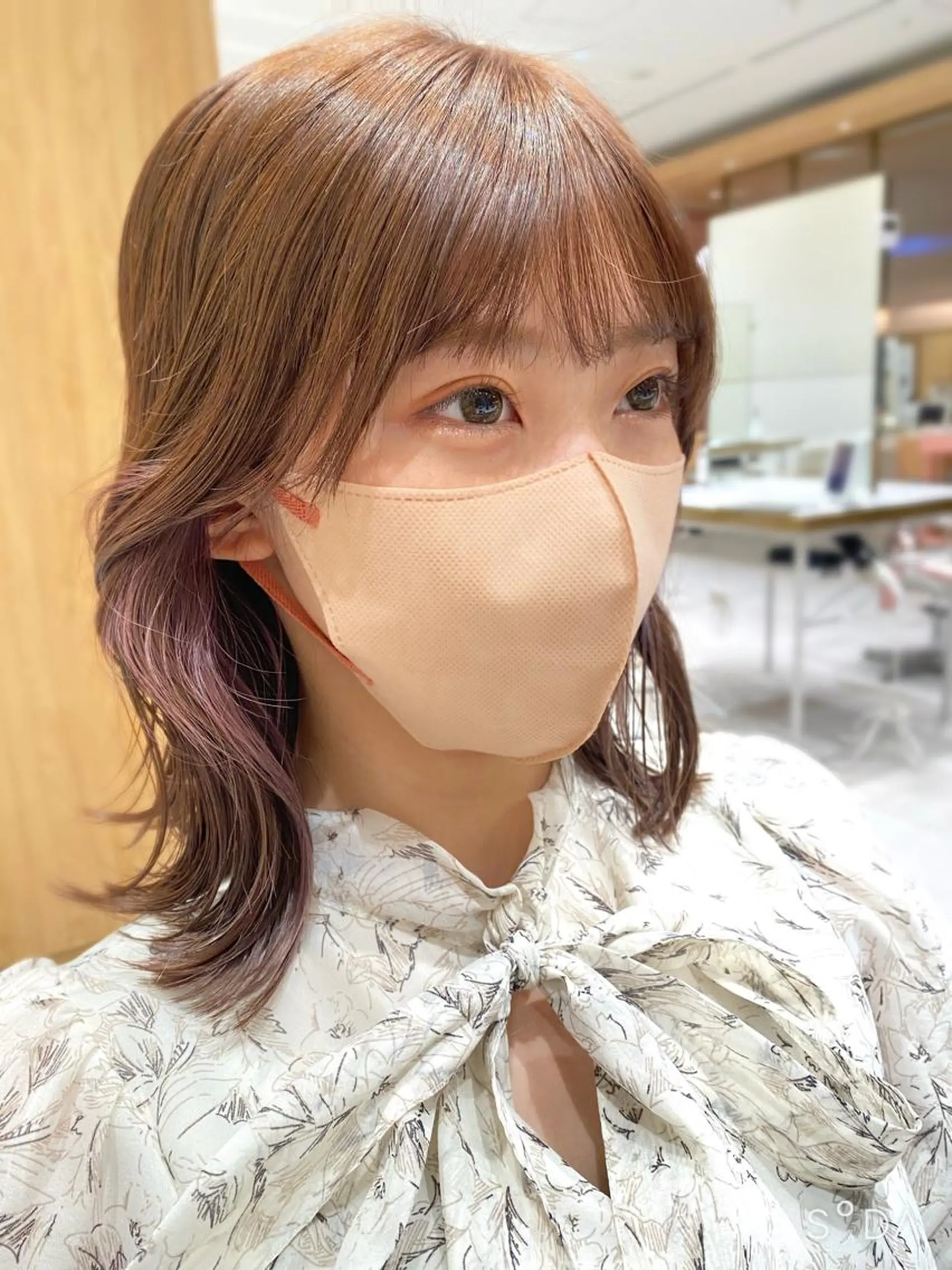 ミディアム カラー カット ヘアカラー トリートメント ナチュラル韓国ヘア 🇰🇷塚田凌太のヘアスタイル