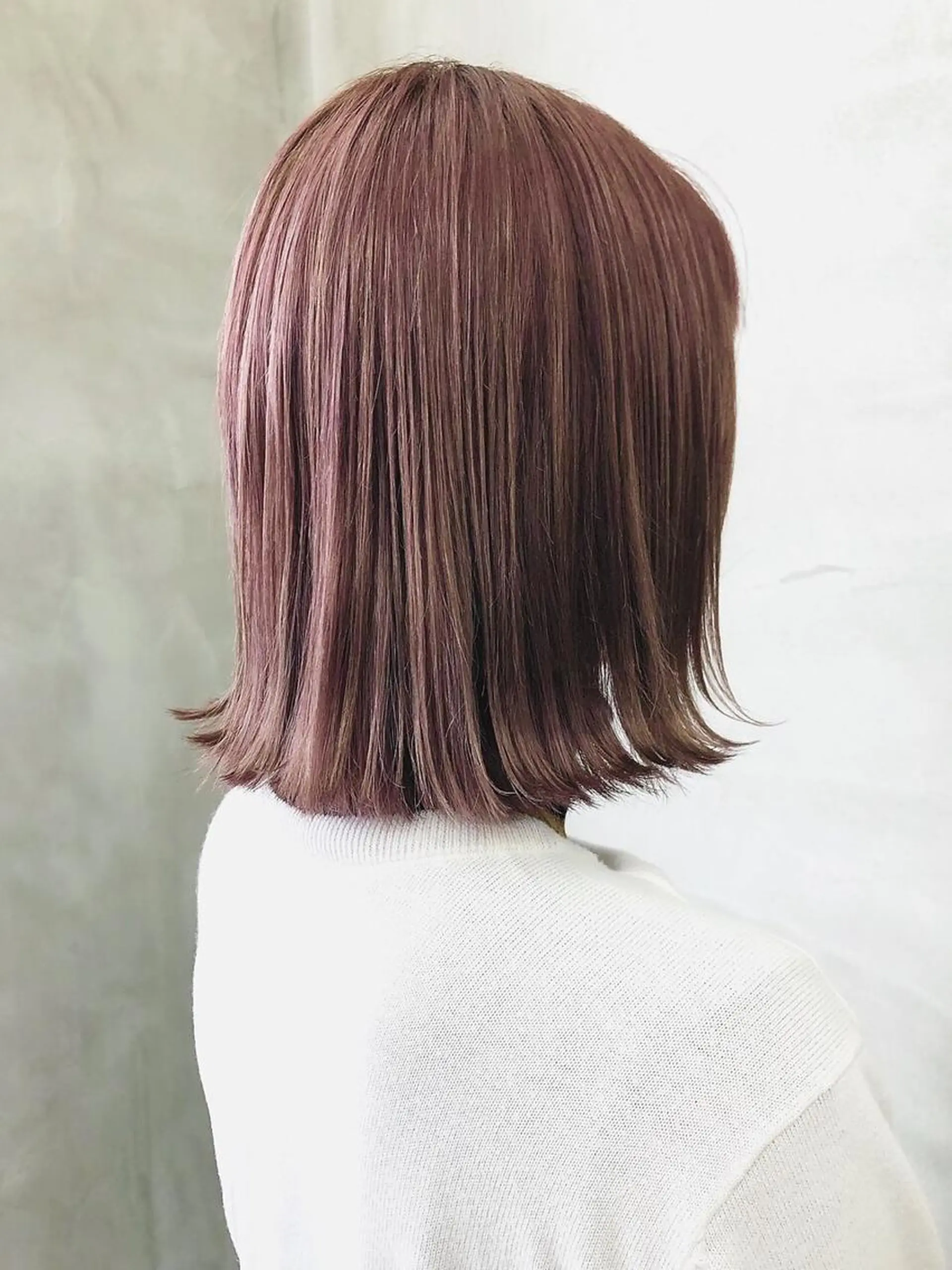 ミディアム カラー ブラウンカラー ピンクカラー ピンクブラウン 無料カットモデル募集 🌱ひょうがのヘアスタイル